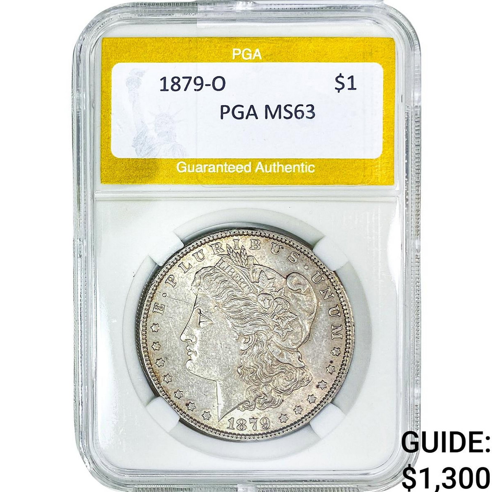 1879-O Morgan Silver Dollar PGA MS63: 1879-O Morgan Silver Dollar PGA MS63