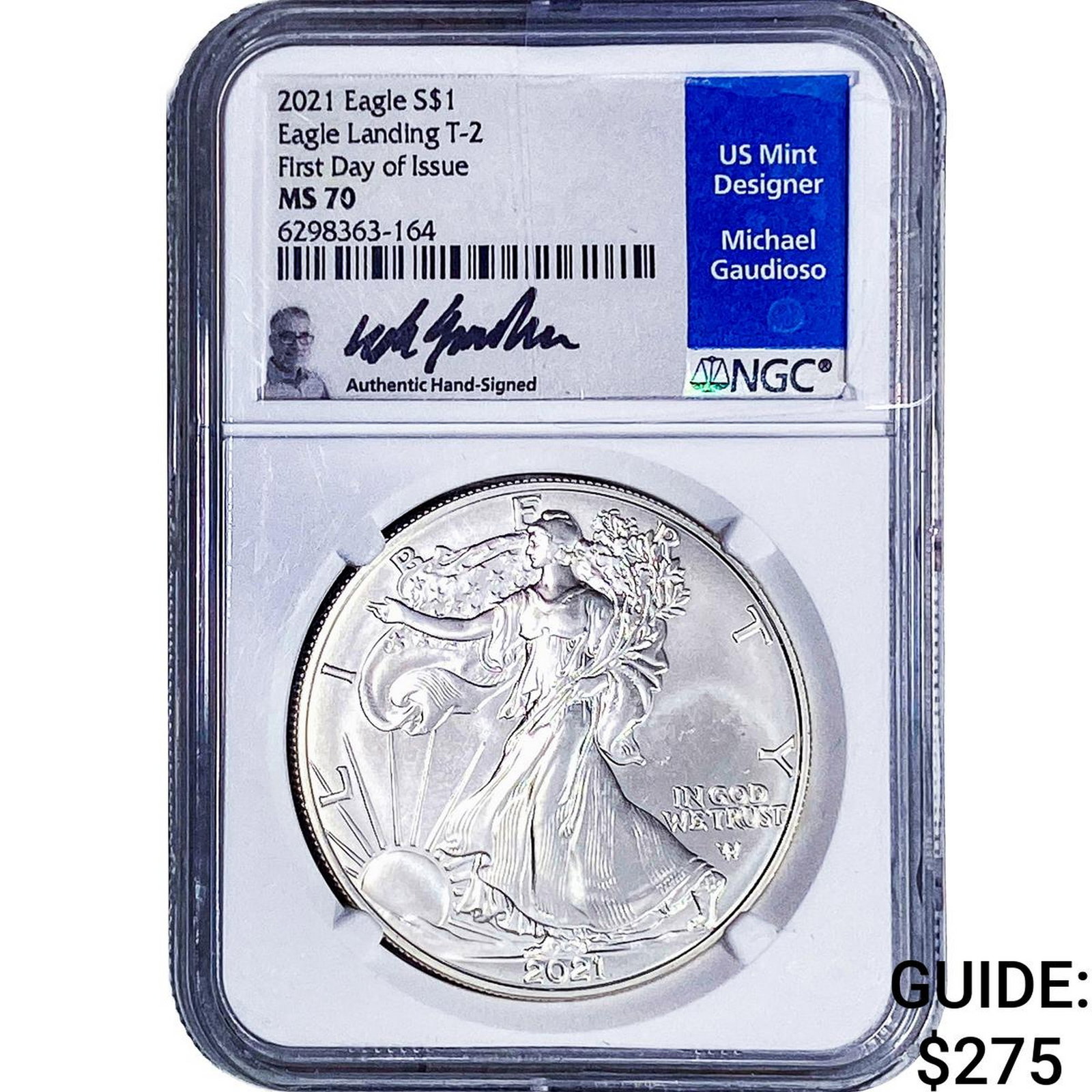 2021 Silver Eagle NGC MS70 Type 2: 2021 Silver Eagle NGC MS70 Type 2