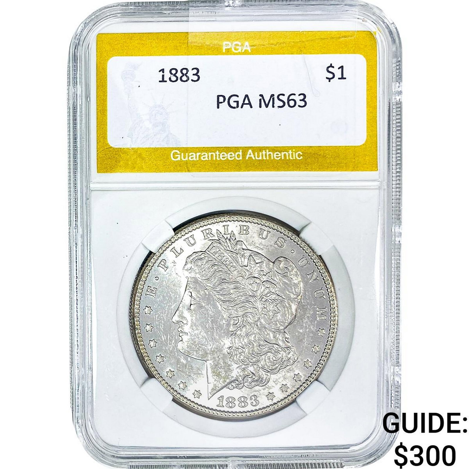 1883 Morgan Silver Dollar PGA MS63: 1883 Morgan Silver Dollar PGA MS63