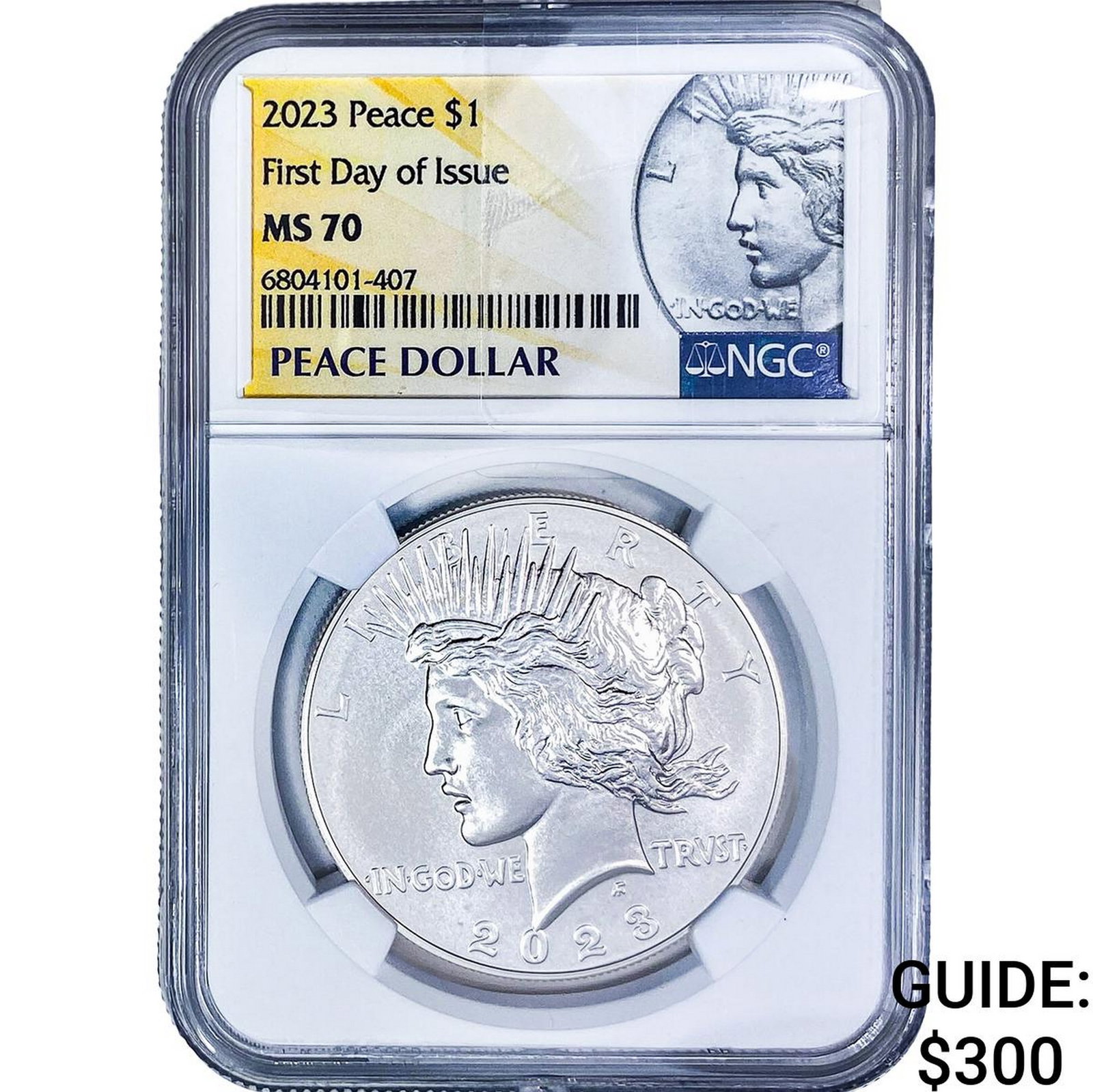2023 Silver Peace Dollar NGC MS70: 2023 Silver Peace Dollar NGC MS70