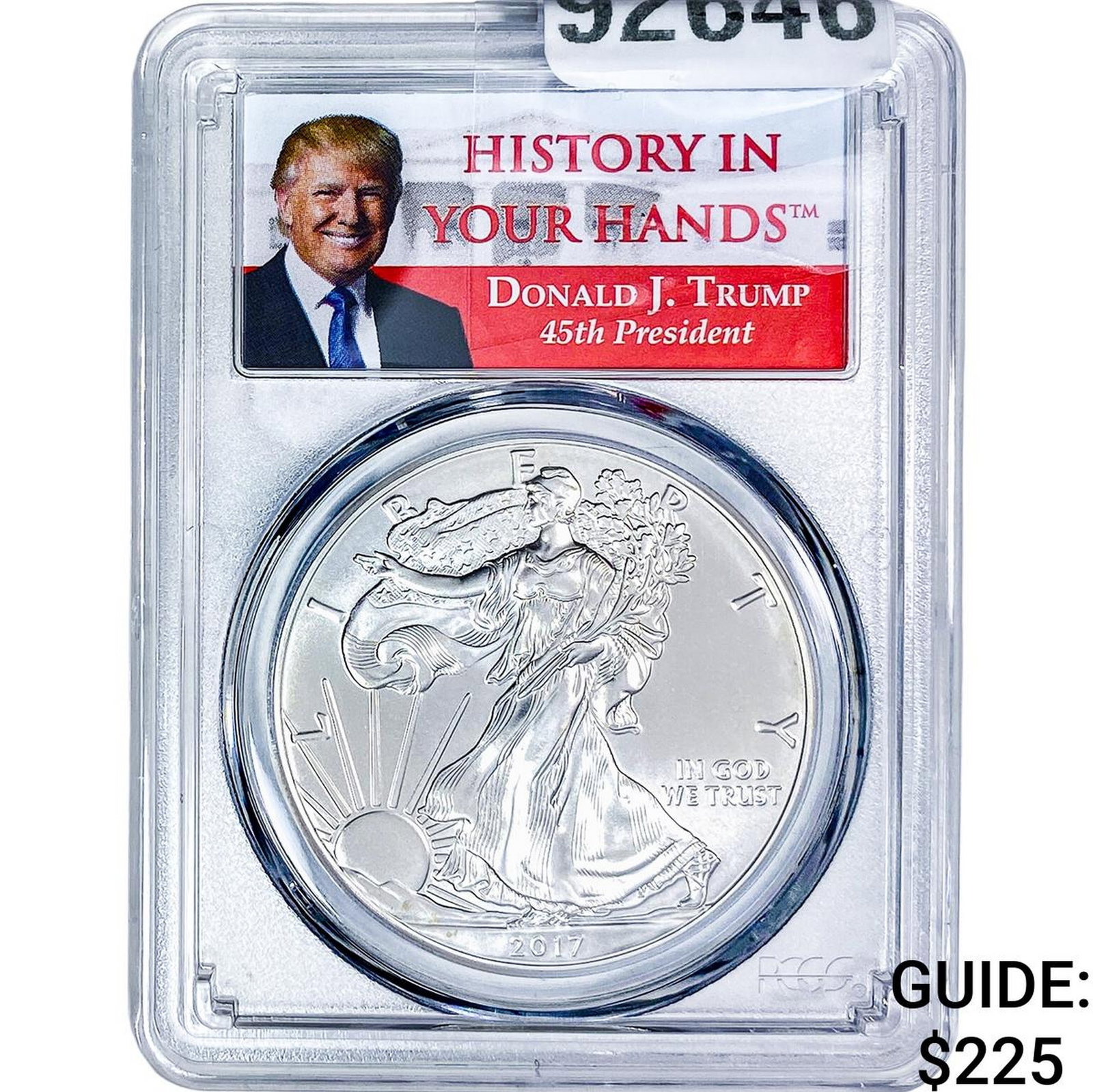 2017 Silver Eagle PCGS MS69 Trump: 2017 Silver Eagle PCGS MS69 Trump