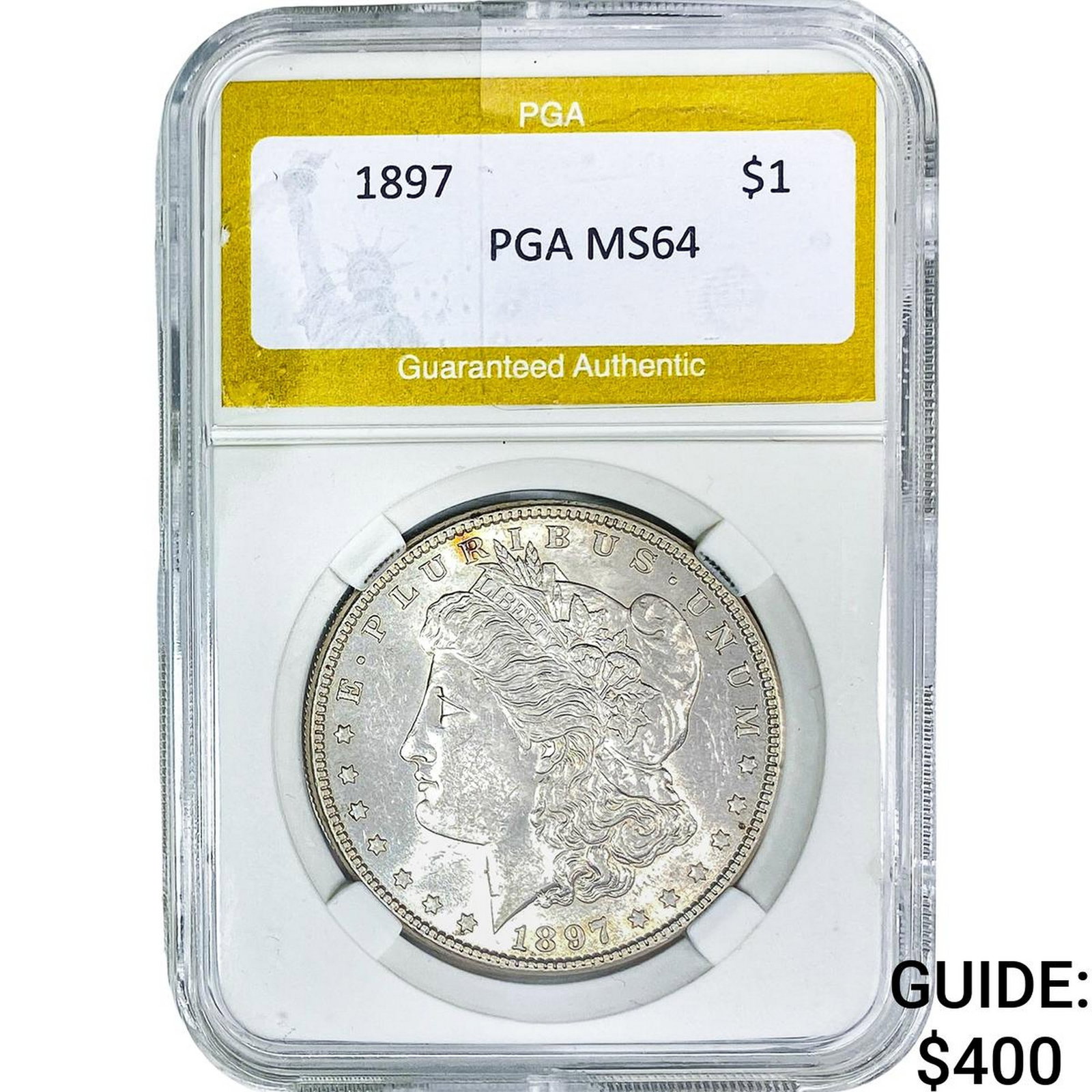 1897 Morgan Silver Dollar PGA MS64: 1897 Morgan Silver Dollar PGA MS64