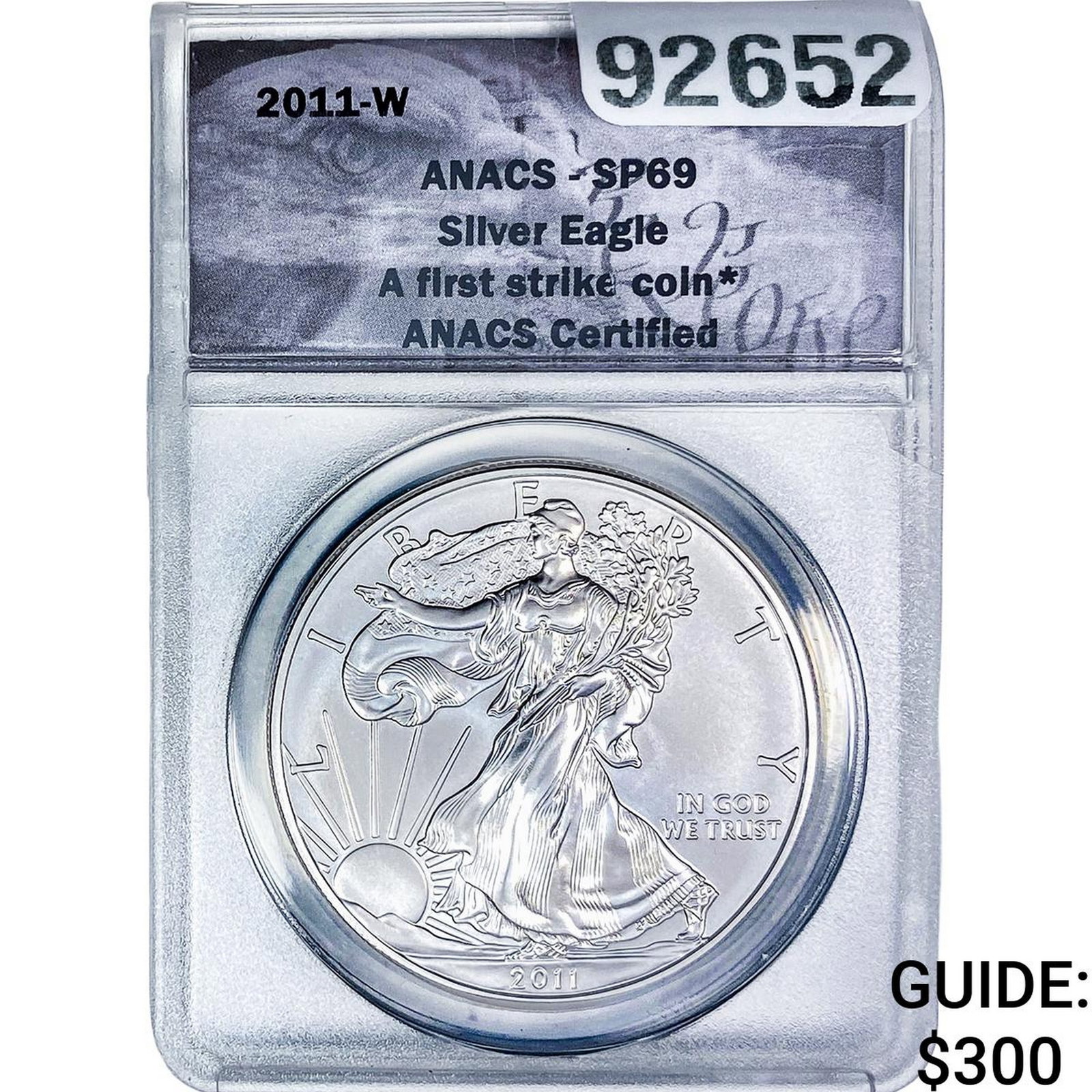2011-W Silver Eagle ANACS SP69: 2011-W Silver Eagle ANACS SP69