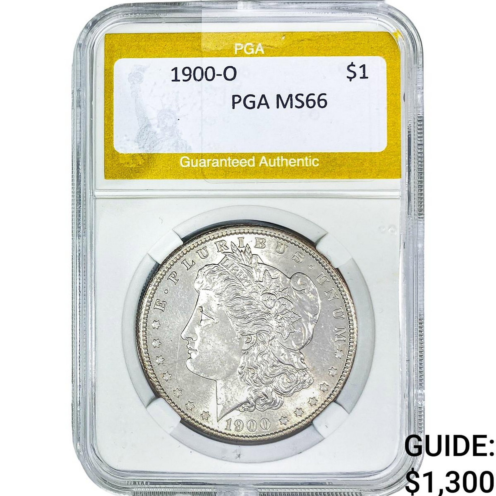 1900-O Morgan Silver Dollar PGA MS66: 1900-O Morgan Silver Dollar PGA MS66