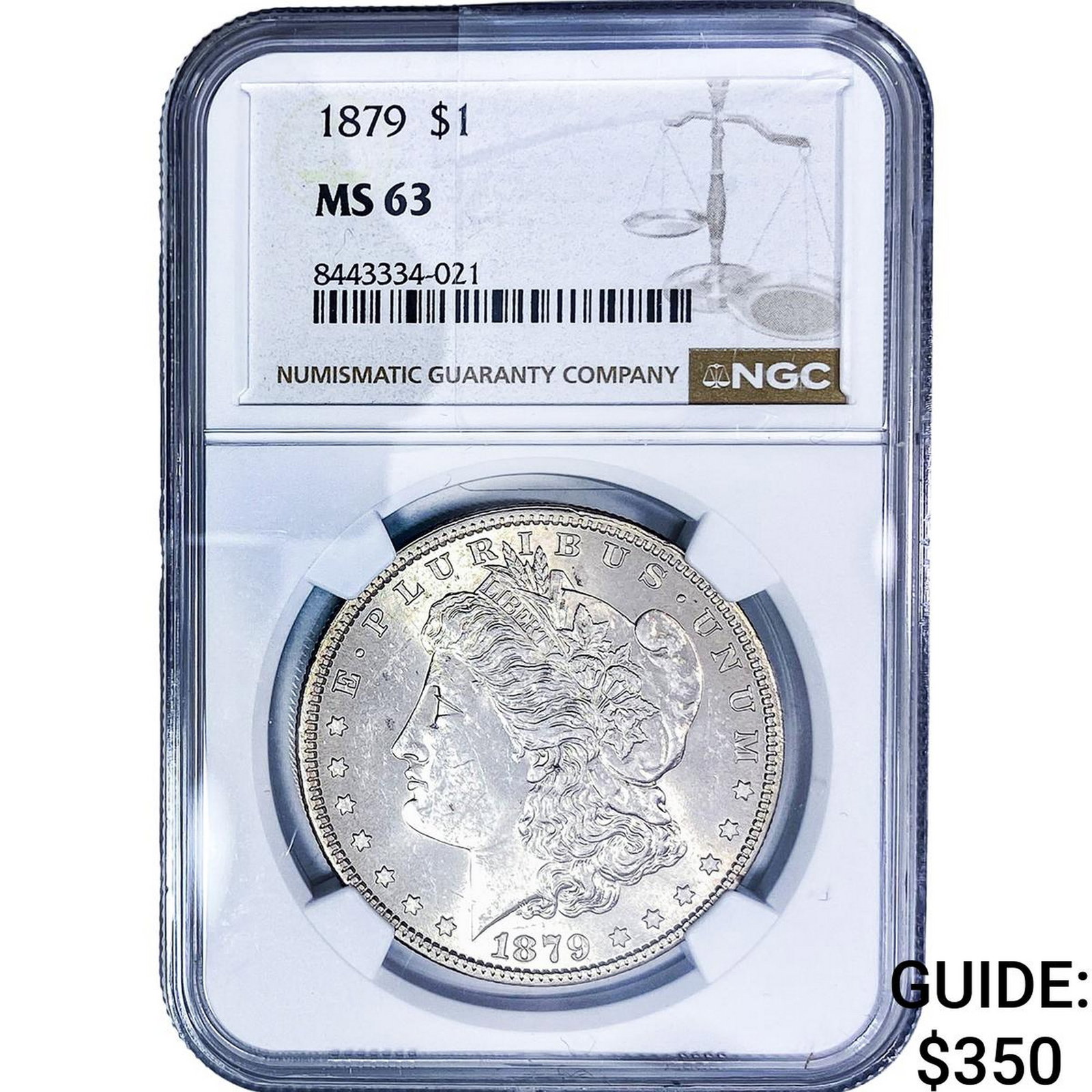 1879 Morgan Silver Dollar NGC MS63: 1879 Morgan Silver Dollar NGC MS63
