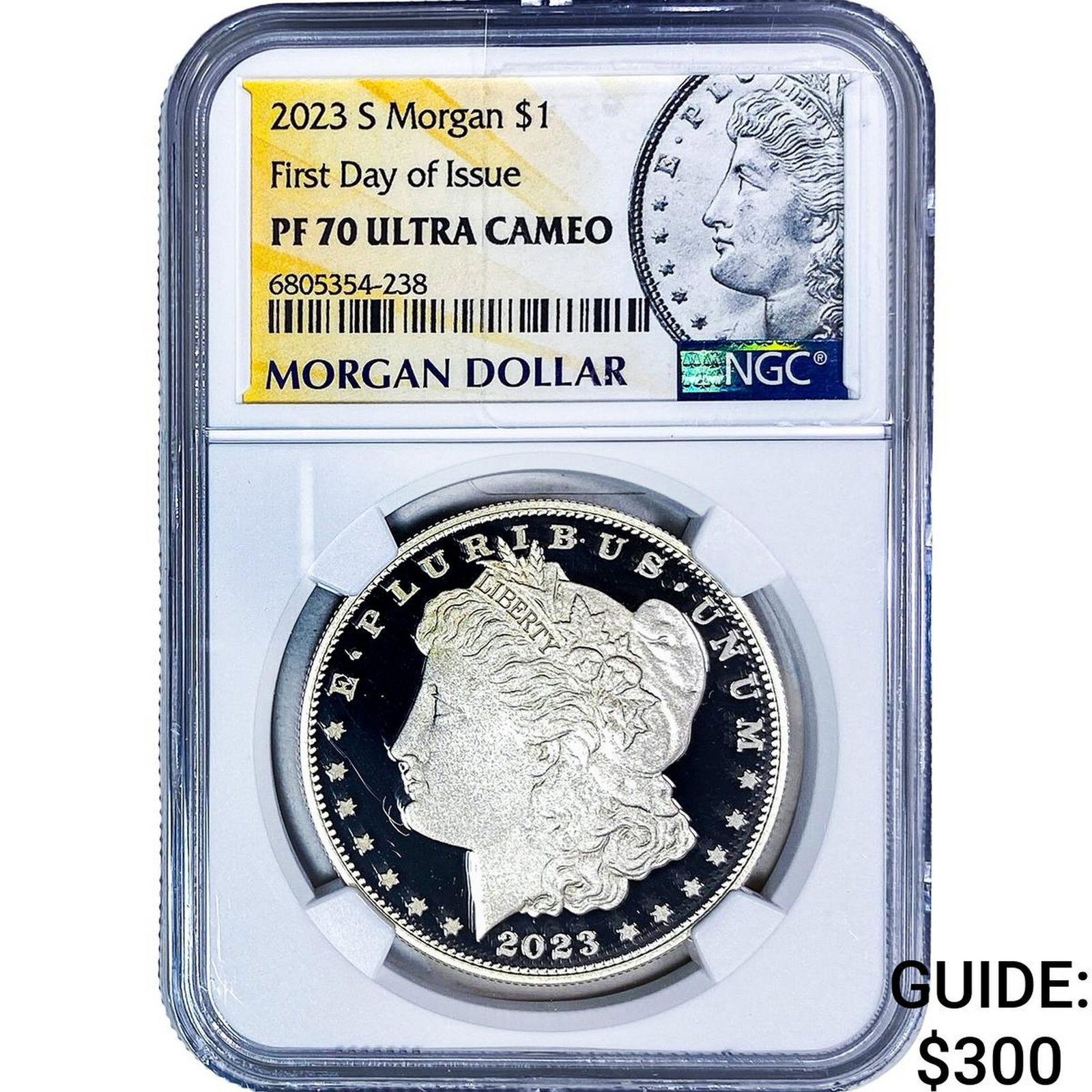 2023-S Morgan Silver Dollar NGC PF70 Ultra Cameo: 2023-S Morgan Silver Dollar NGC PF70 Ultra Cameo