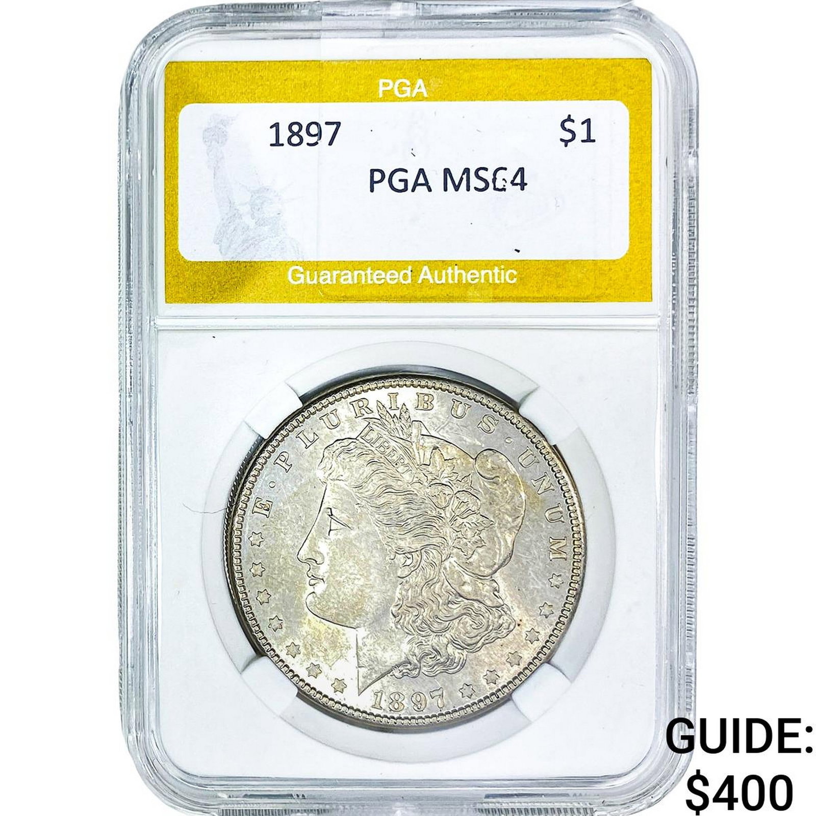 1897 Morgan Silver Dollar PGA MS64: 1897 Morgan Silver Dollar PGA MS64
