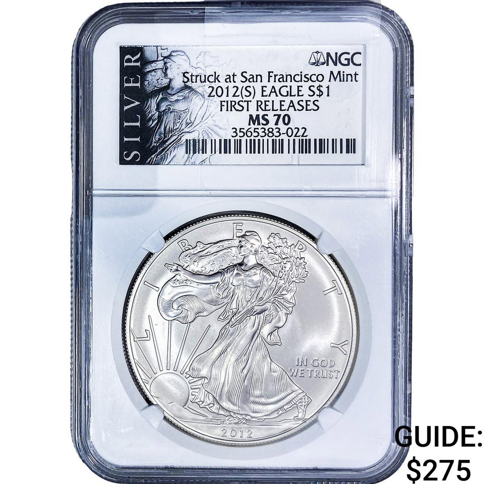 2012[S] Silver Eagle NGC MS70: 2012[S] Silver Eagle NGC MS70