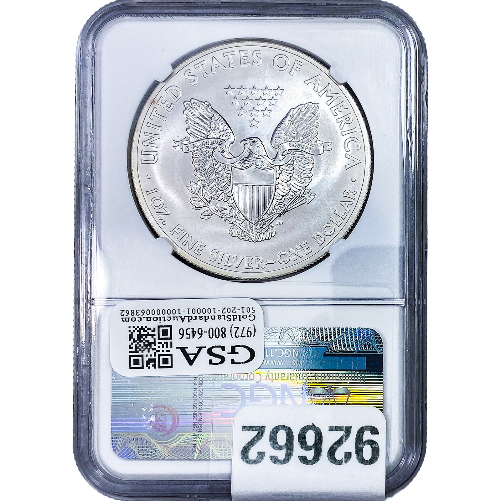 2012[S] Silver Eagle NGC MS70 - 2