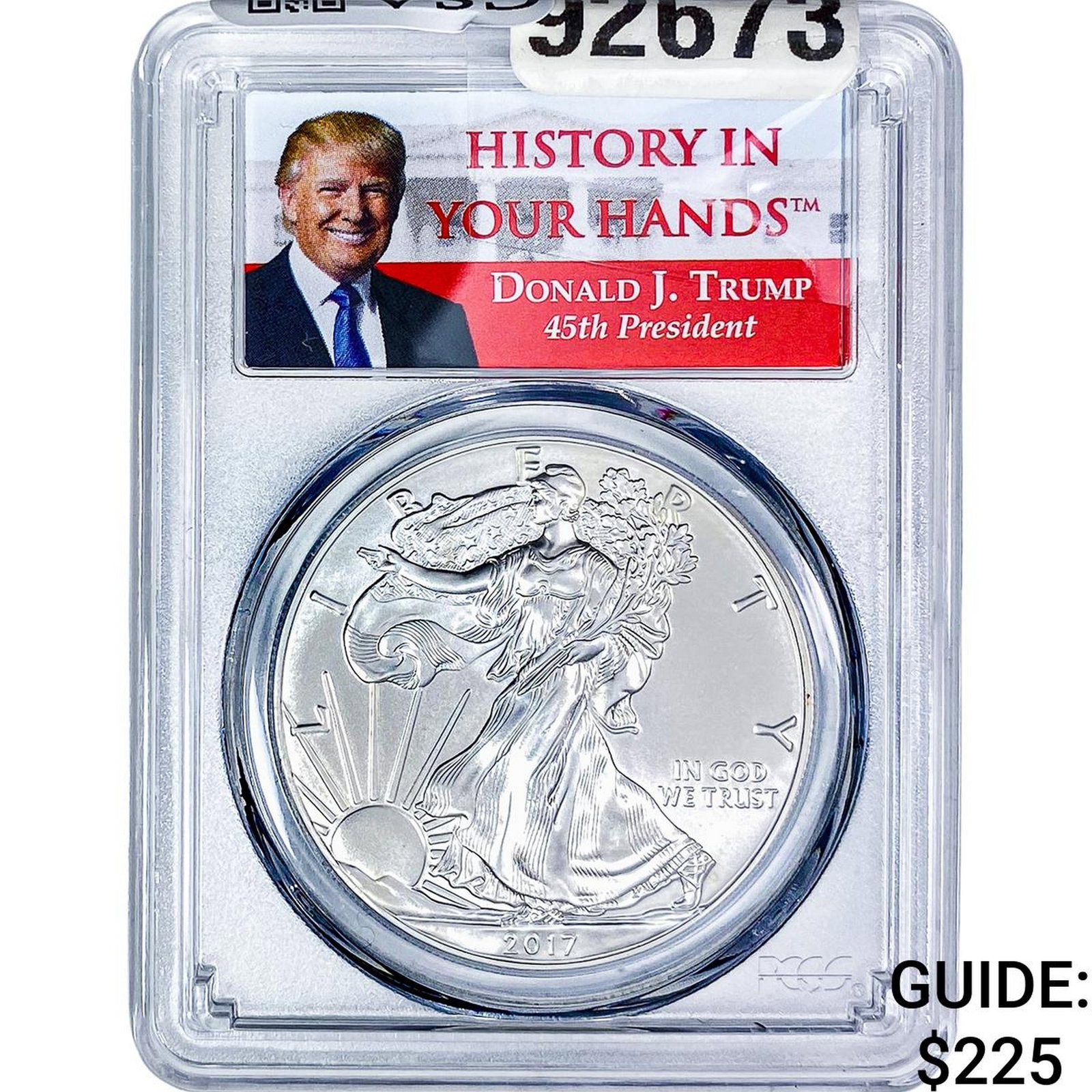 2017 Silver Eagle PCGS MS69: 2017 Silver Eagle PCGS MS69