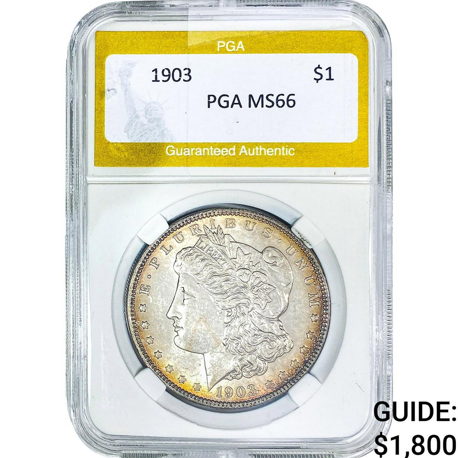 1903 Morgan Silver Dollar PGA MS66: 1903 Morgan Silver Dollar PGA MS66