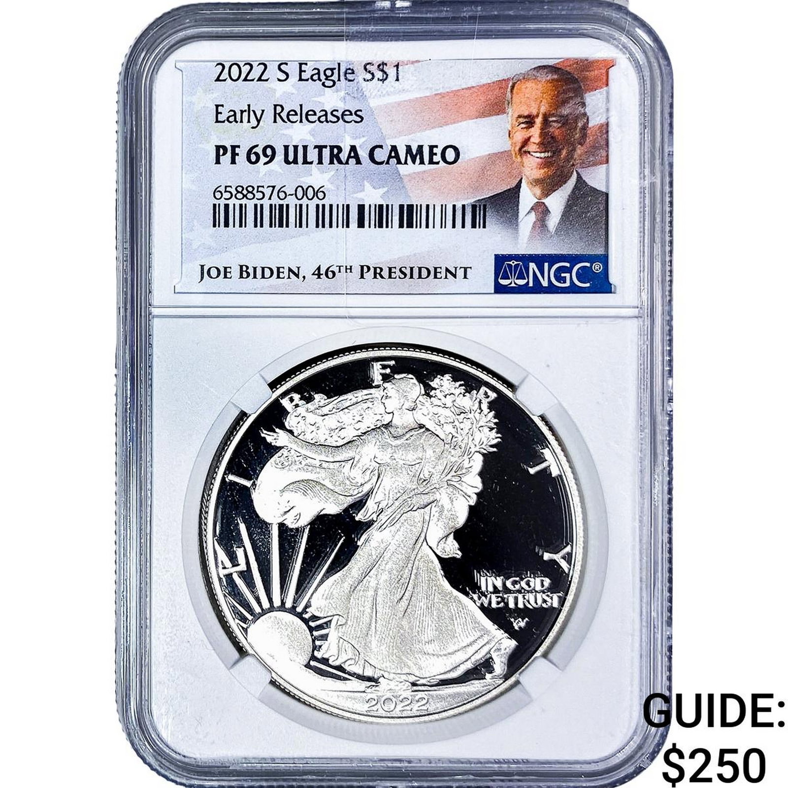 2022-S Silver Eagle NGC PF69 Ultra Cameo: 2022-S Silver Eagle NGC PF69 Ultra Cameo