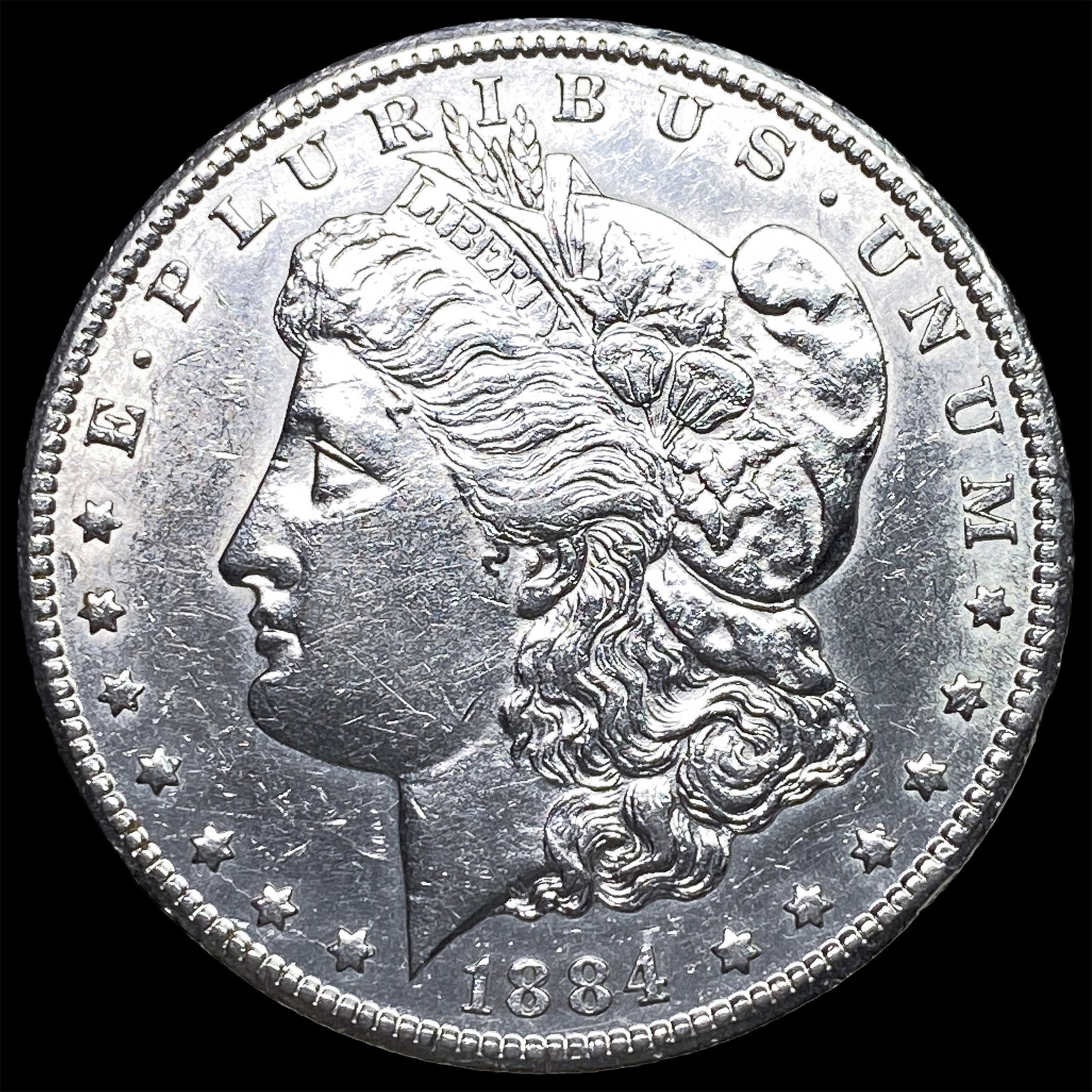 1884-CC Silver Morgan Dollar NEARLY UNCIRCULATED: 1884-CC Silver Morgan Dollar NEARLY UNCIRCULATED