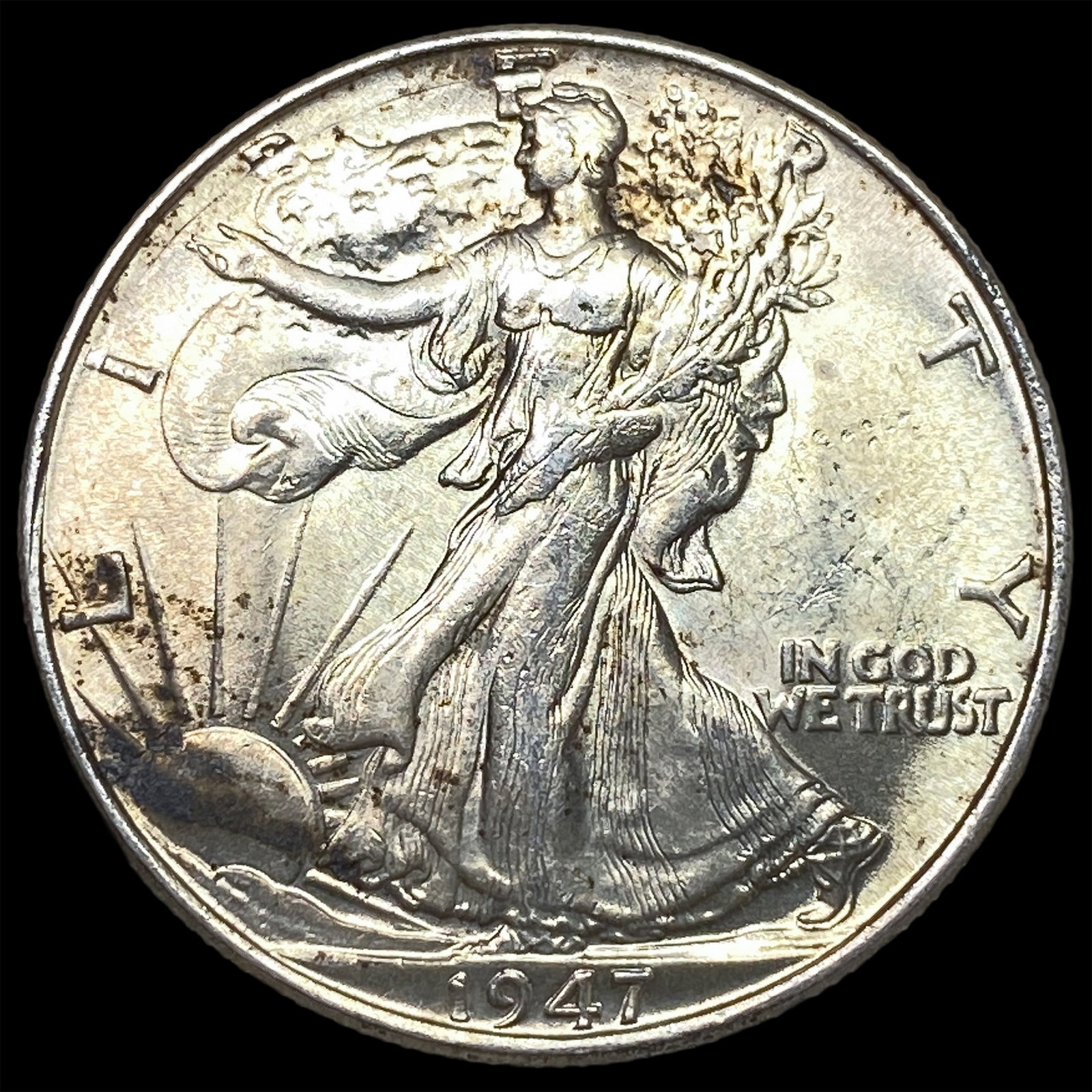 1947 Silver Walking Liberty Half Dollar UNCIRCULATED: 1947 Silver Walking Liberty Half Dollar UNCIRCULATED