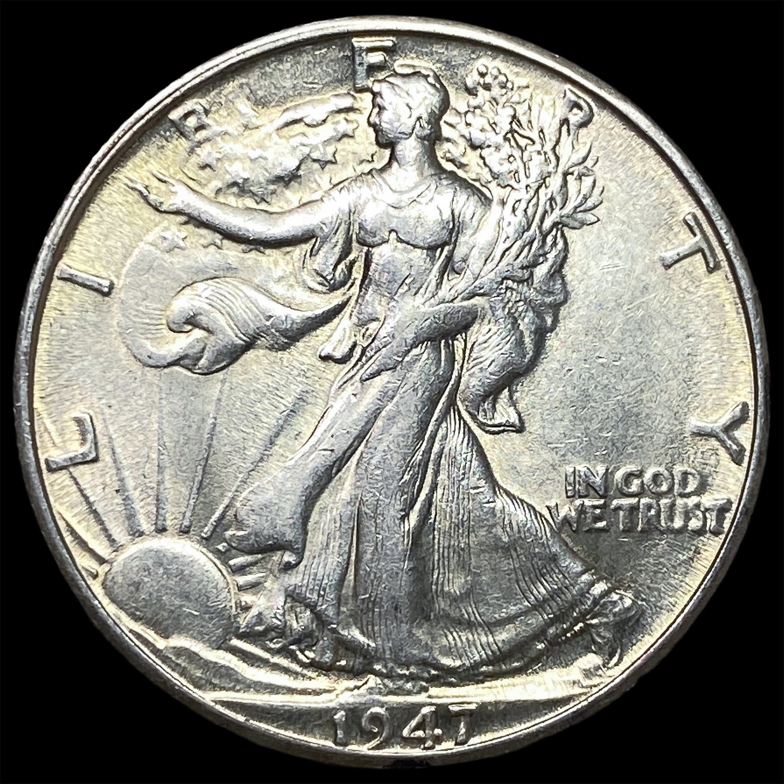 1947-D Silver Walking Liberty Half Dollar UNCIRCULATED: 1947-D Silver Walking Liberty Half Dollar UNCIRCULATED