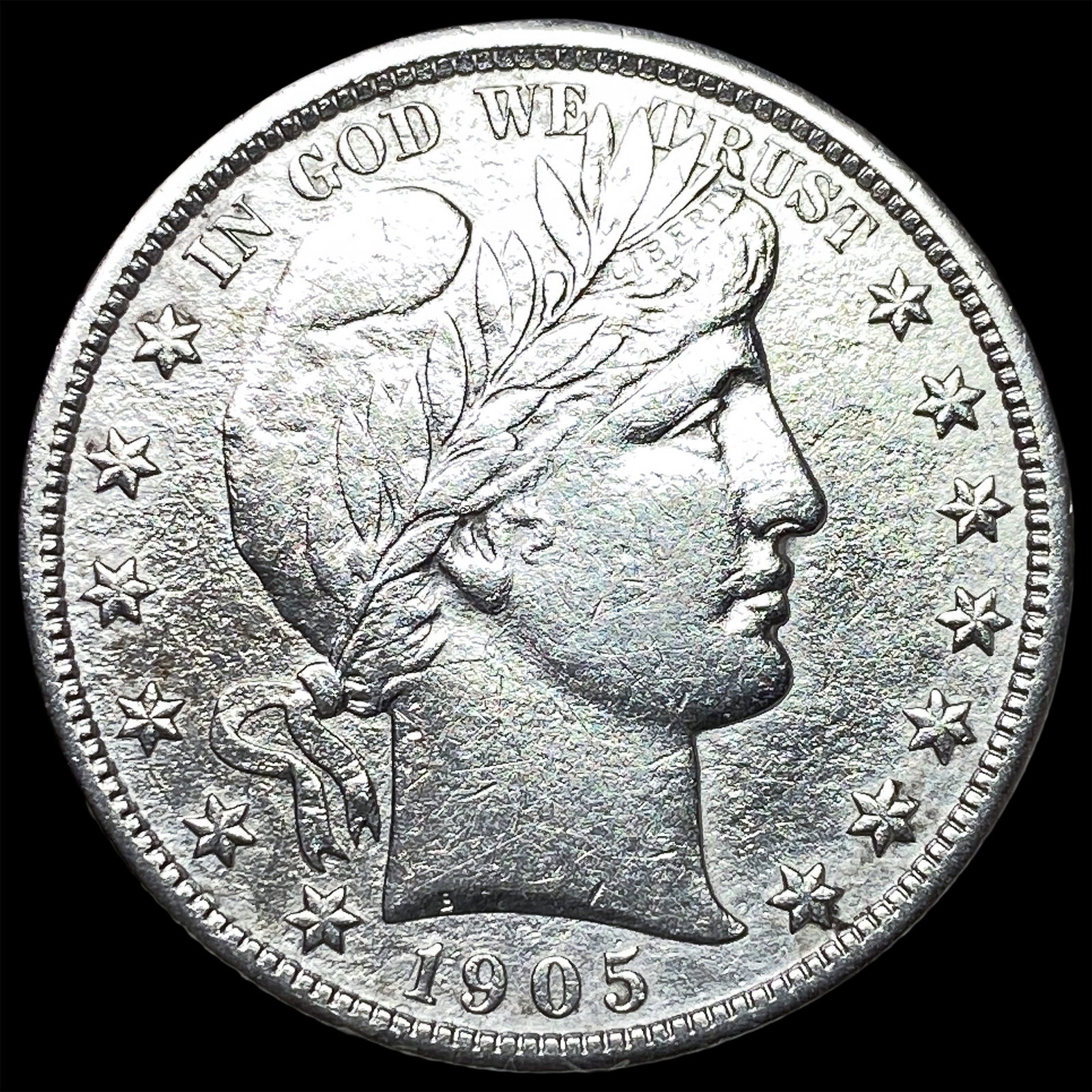 1905 Silver Barber Half Dollar HIGH GRADE: 1905 Silver Barber Half Dollar HIGH GRADE