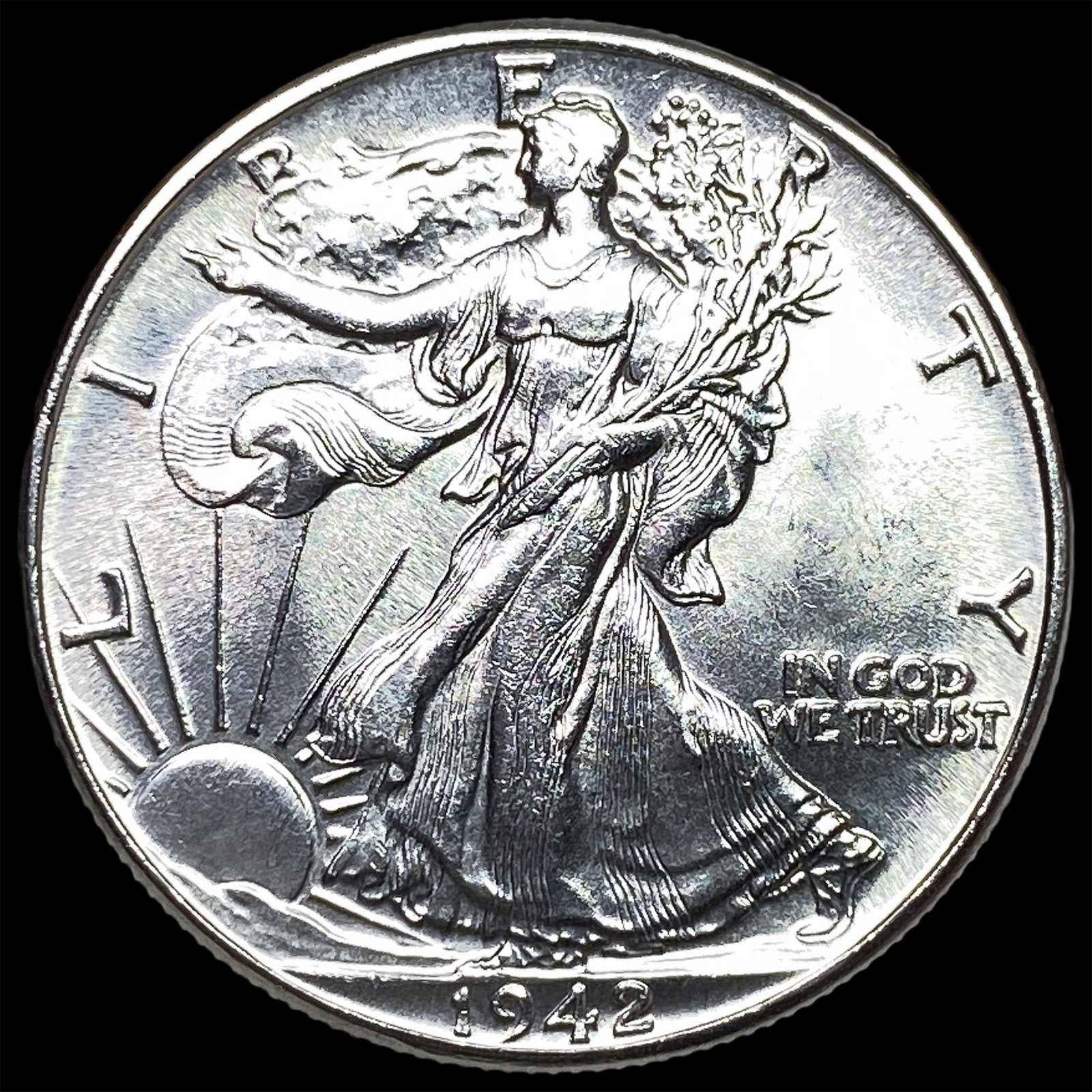 1942 Silver Walking Liberty Half Dollar UNCIRCULATED (1 of 2)