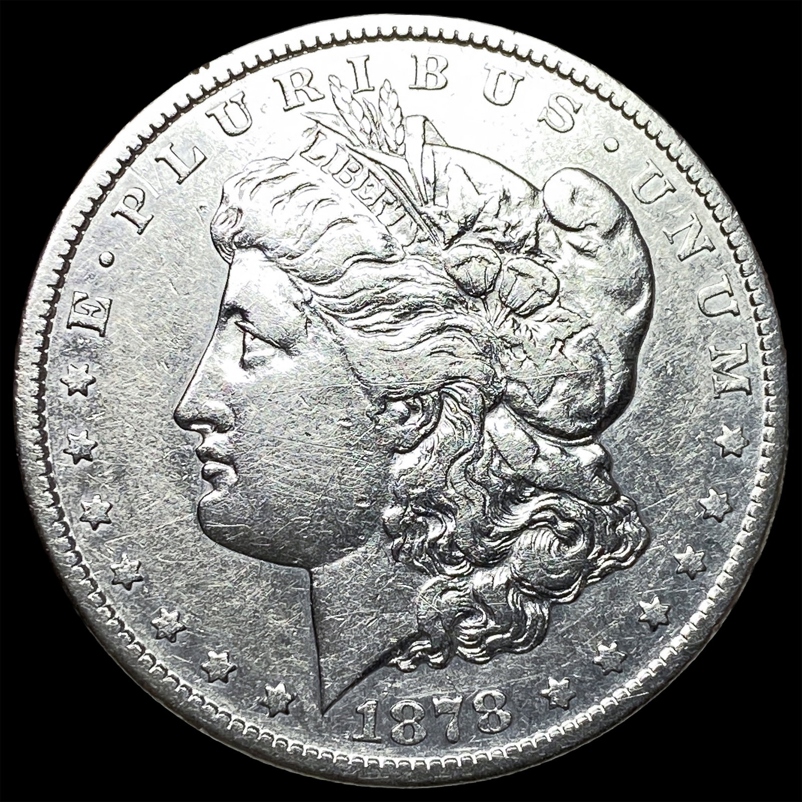 1878-CC Silver Morgan Dollar NEARLY UNCIRCULATED: 1878-CC Silver Morgan Dollar NEARLY UNCIRCULATED