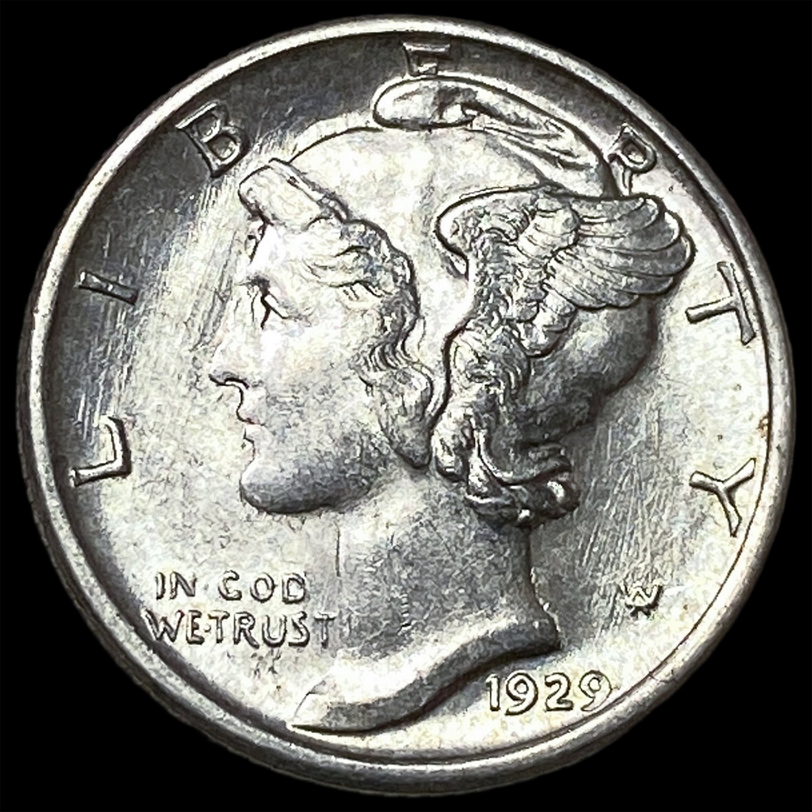 1929-S Silver Mercury Dime UNCIRCULATED: 1929-S Silver Mercury Dime UNCIRCULATED