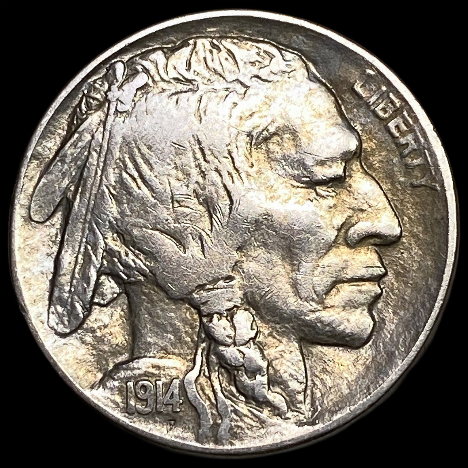 1914-D Buffalo Nickel NEARLY UNCIRCULATED (1 of 2)