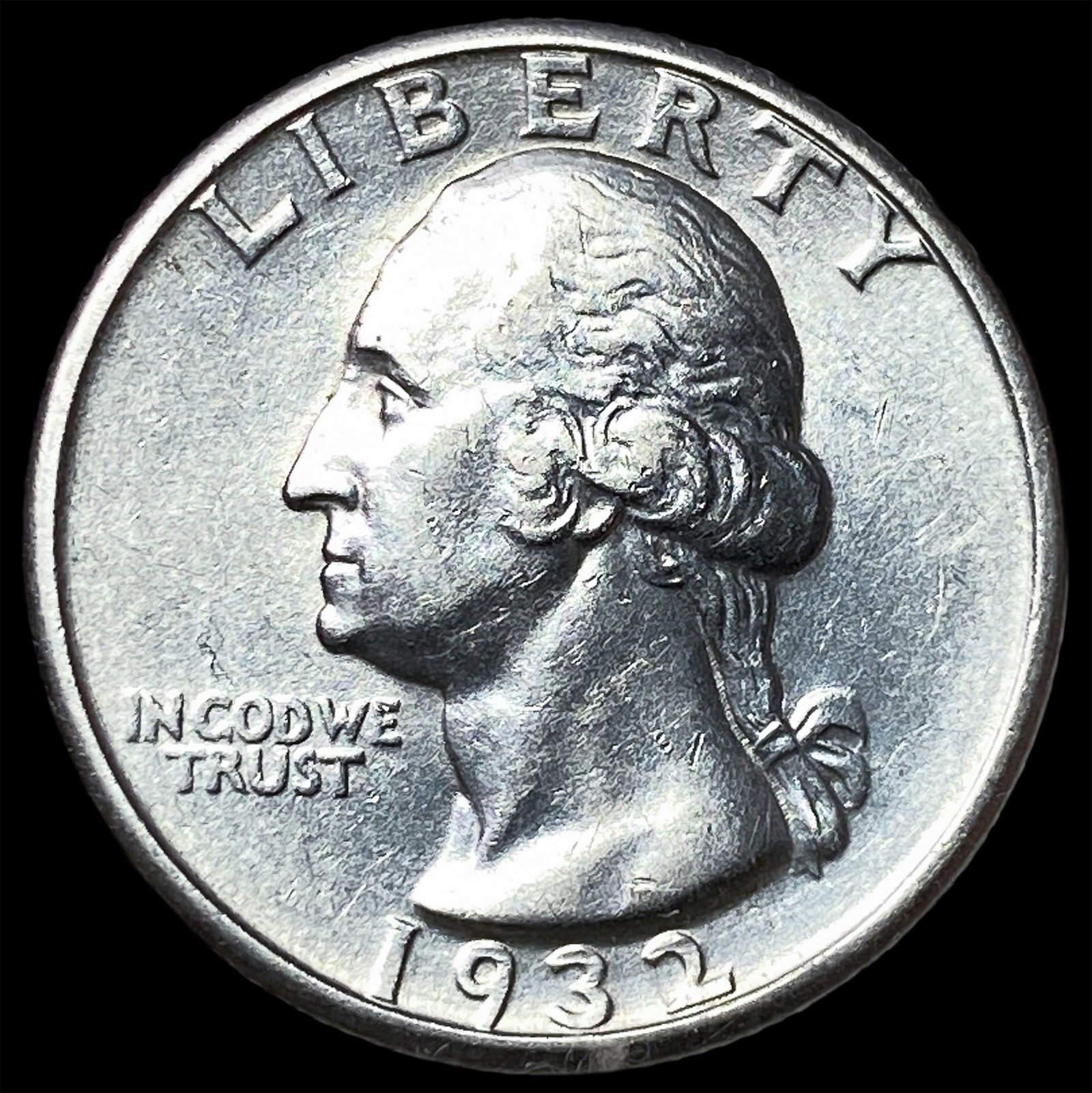 1932-D Silver Washington Quarter CLOSELY UNCIRCULATED: 1932-D Silver Washington Quarter CLOSELY UNCIRCULATED