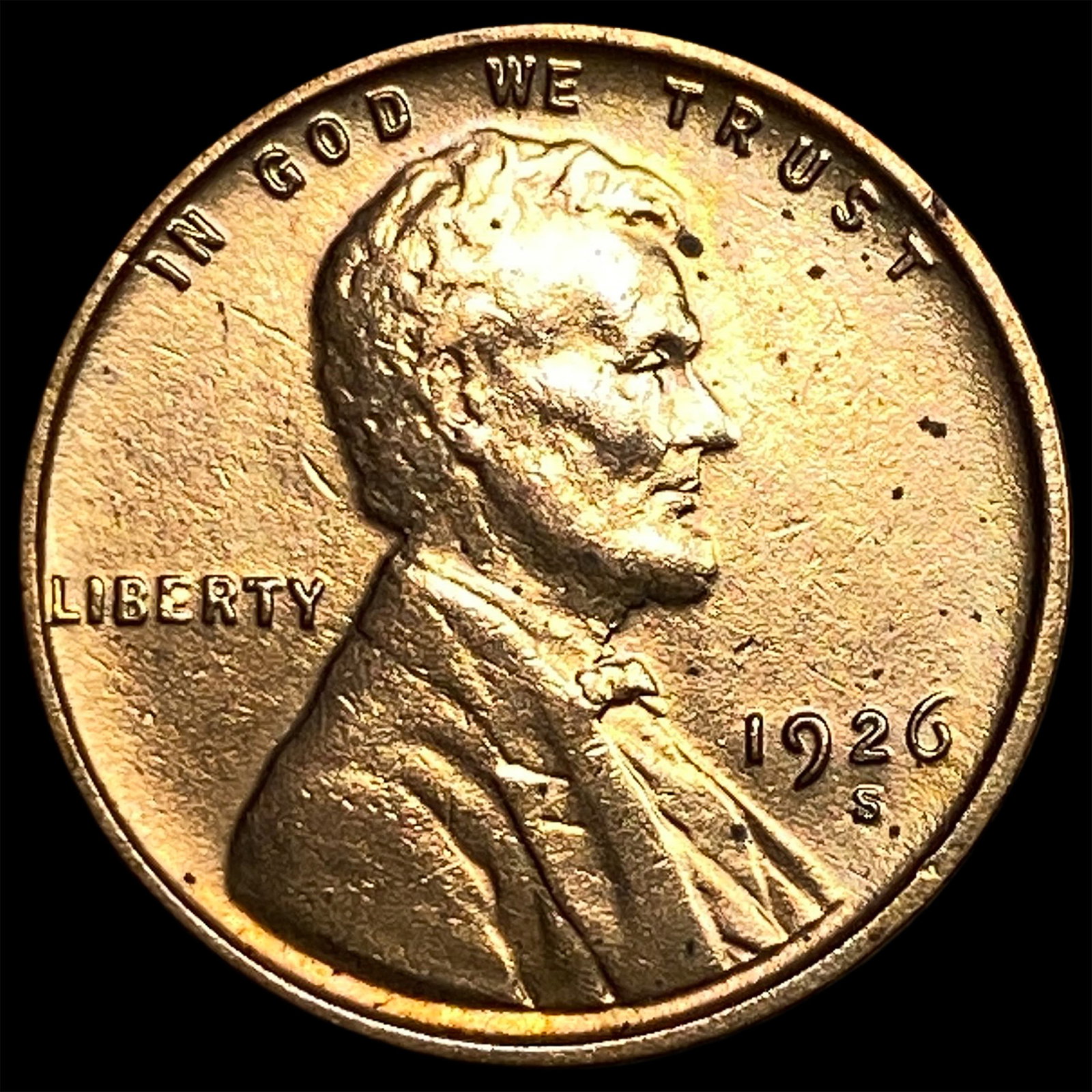 1926-S Lincoln Wheat Cent CLOSELY UNCIRCULATED: 1926-S Lincoln Wheat Cent CLOSELY UNCIRCULATED