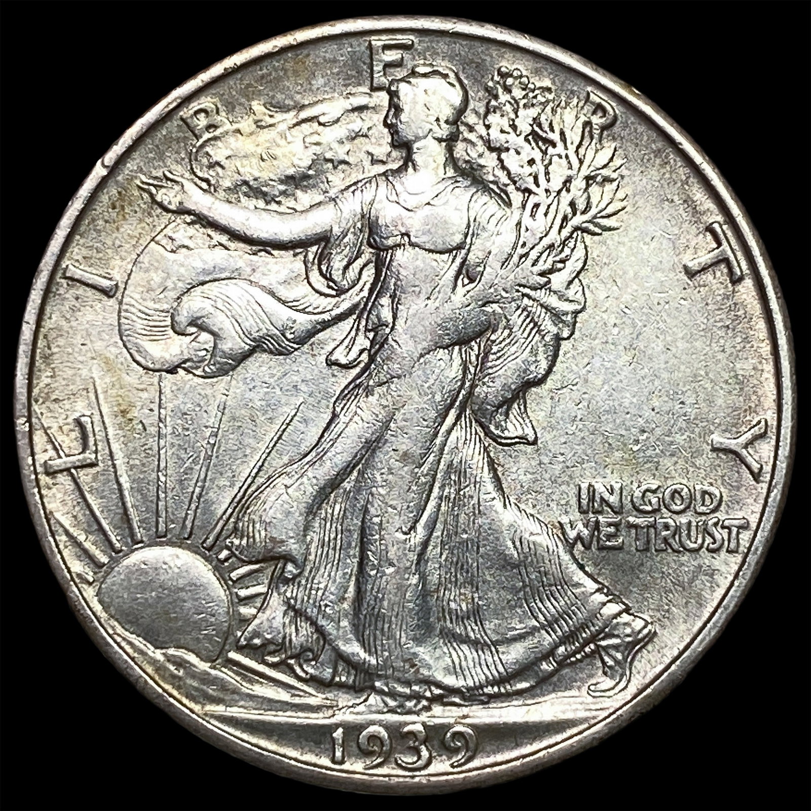 1939-S Silver Walking Liberty Half Dollar CLOSELY UNCIRCULATED (1 of 2)
