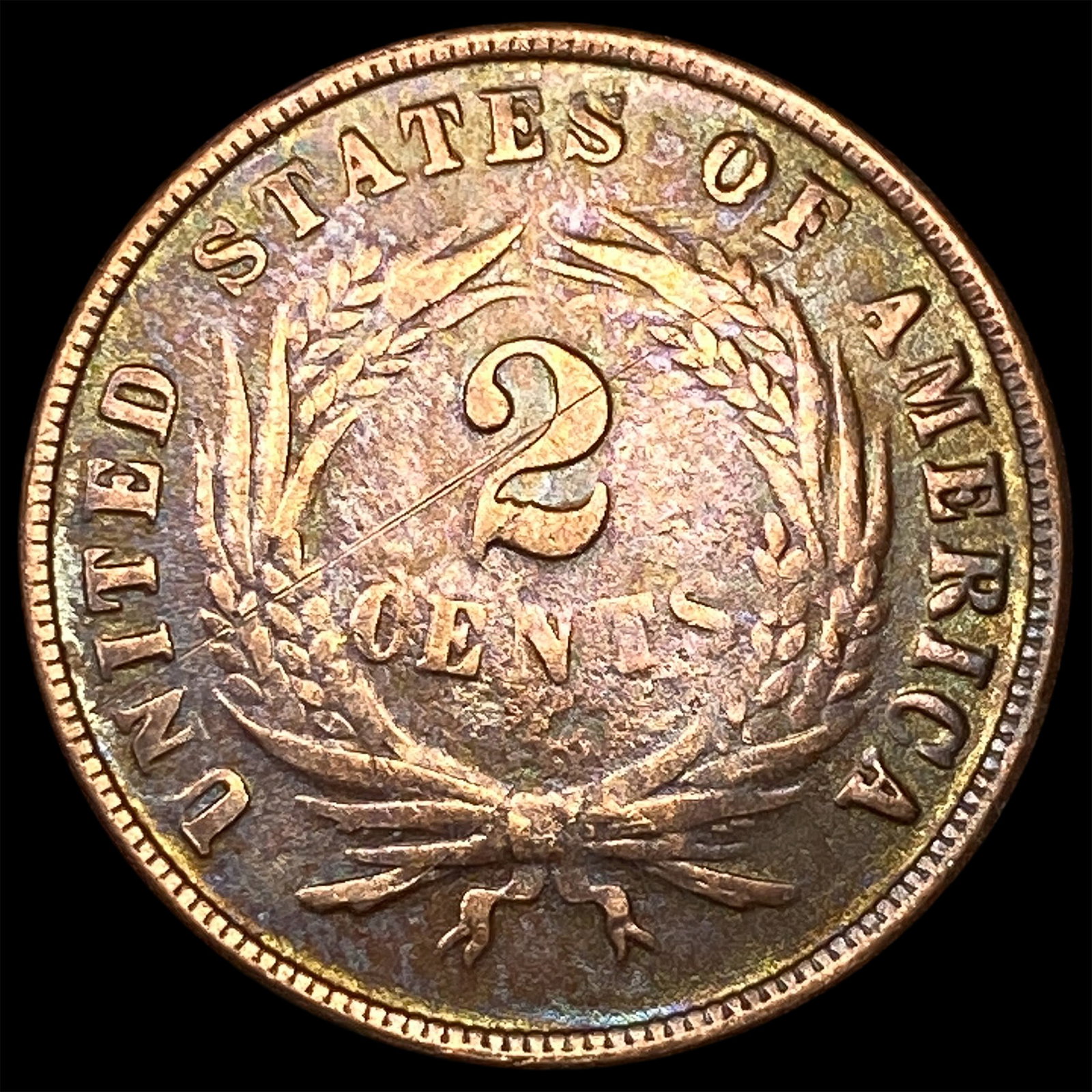 1865 Two-Cent Piece HIGH GRADE - 2