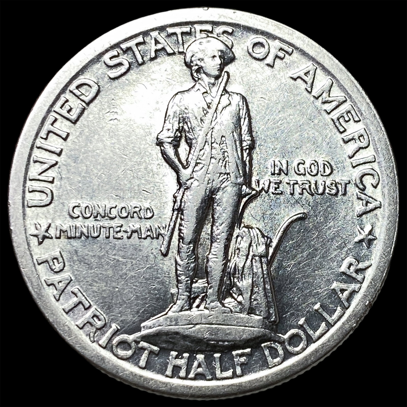 1925 Silver Lexington-Concord Half Dollar CLOSELY UNCIRCULATED: 1925 Silver Lexington-Concord Half Dollar CLOSELY UNCIRCULATED
