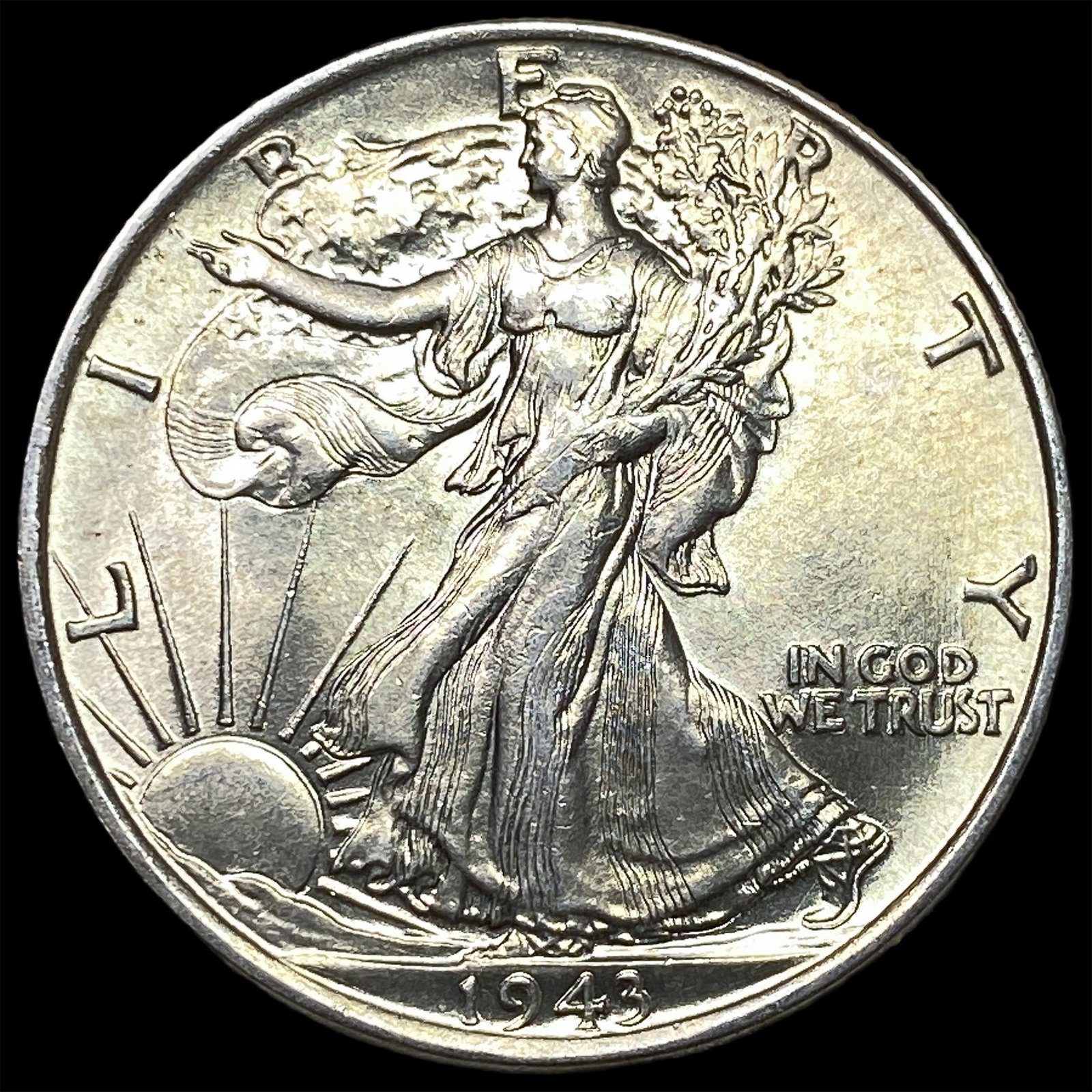 1943 Silver Walking Liberty Half Dollar UNCIRCULATED (1 of 2)