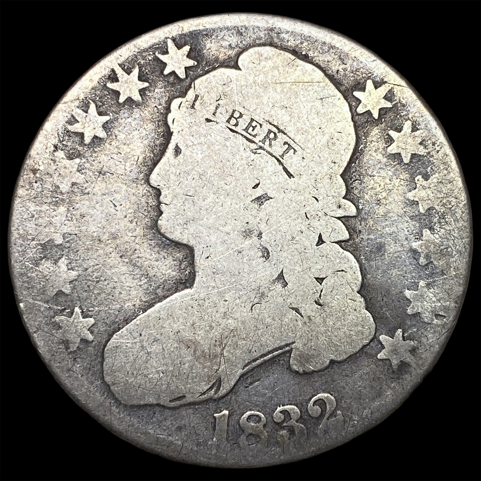 1832 Capped Bust Half Dollar NICELY CIRCULATED (1 of 2)