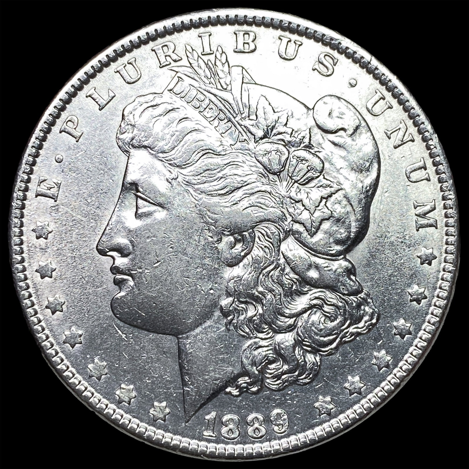 1889 Silver Morgan Dollar CLOSELY UNCIRCULATED: 1889 Silver Morgan Dollar CLOSELY UNCIRCULATED