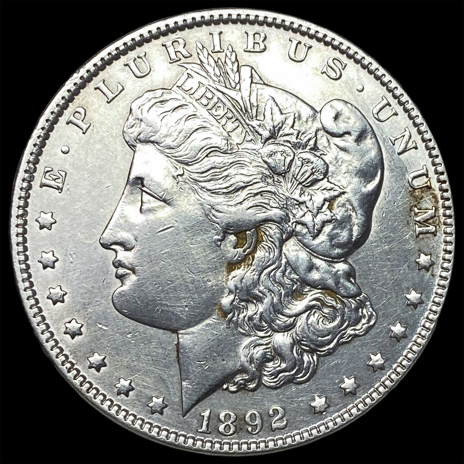 1892 Morgan Silver Dollar CLOSELY UNCIRCULATED: 1892 Morgan Silver Dollar CLOSELY UNCIRCULATED