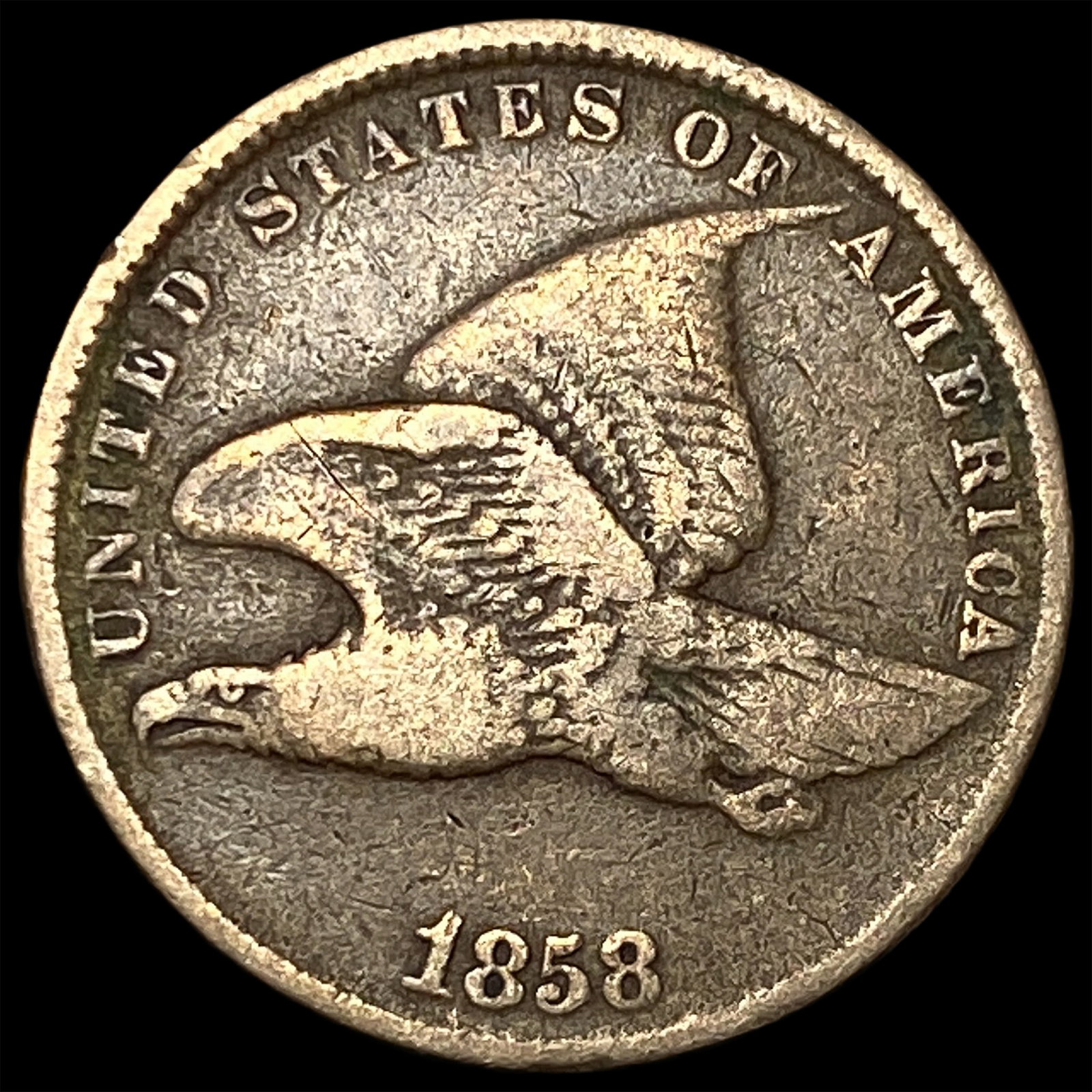1858 Flying Eagle Cent LIGHTLY CIRCULATED: 1858 Flying Eagle Cent LIGHTLY CIRCULATED