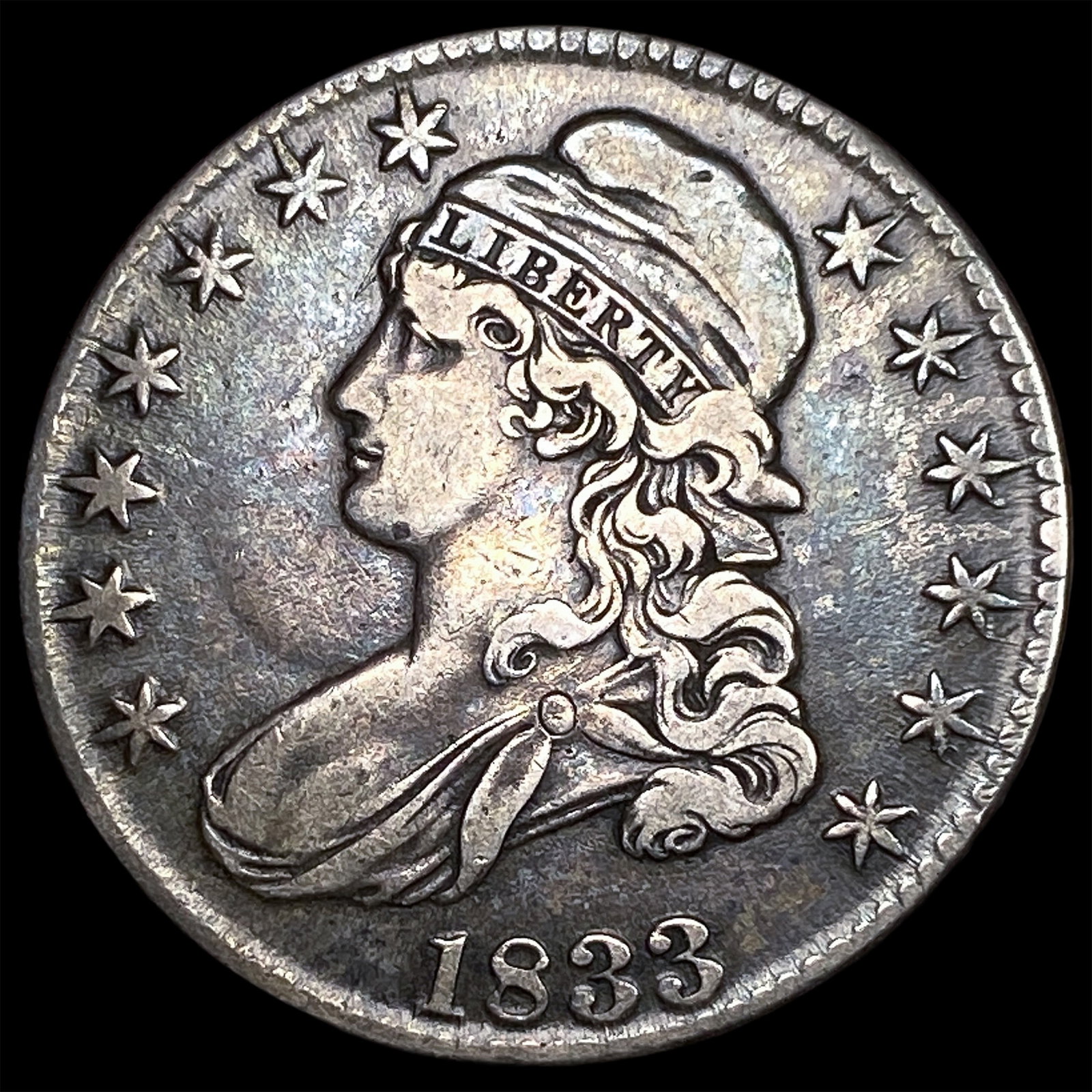 1833 Capped Bust Half Dollar NEARLY UNCIRCULATED (1 of 2)
