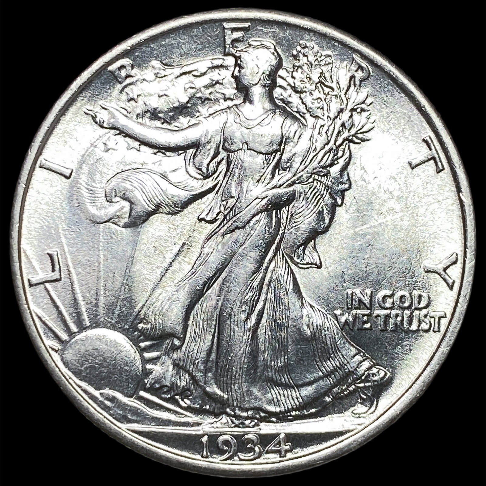 1934 Silver Walking Liberty Half Dollar UNCIRCULATED: 1934 Silver Walking Liberty Half Dollar UNCIRCULATED
