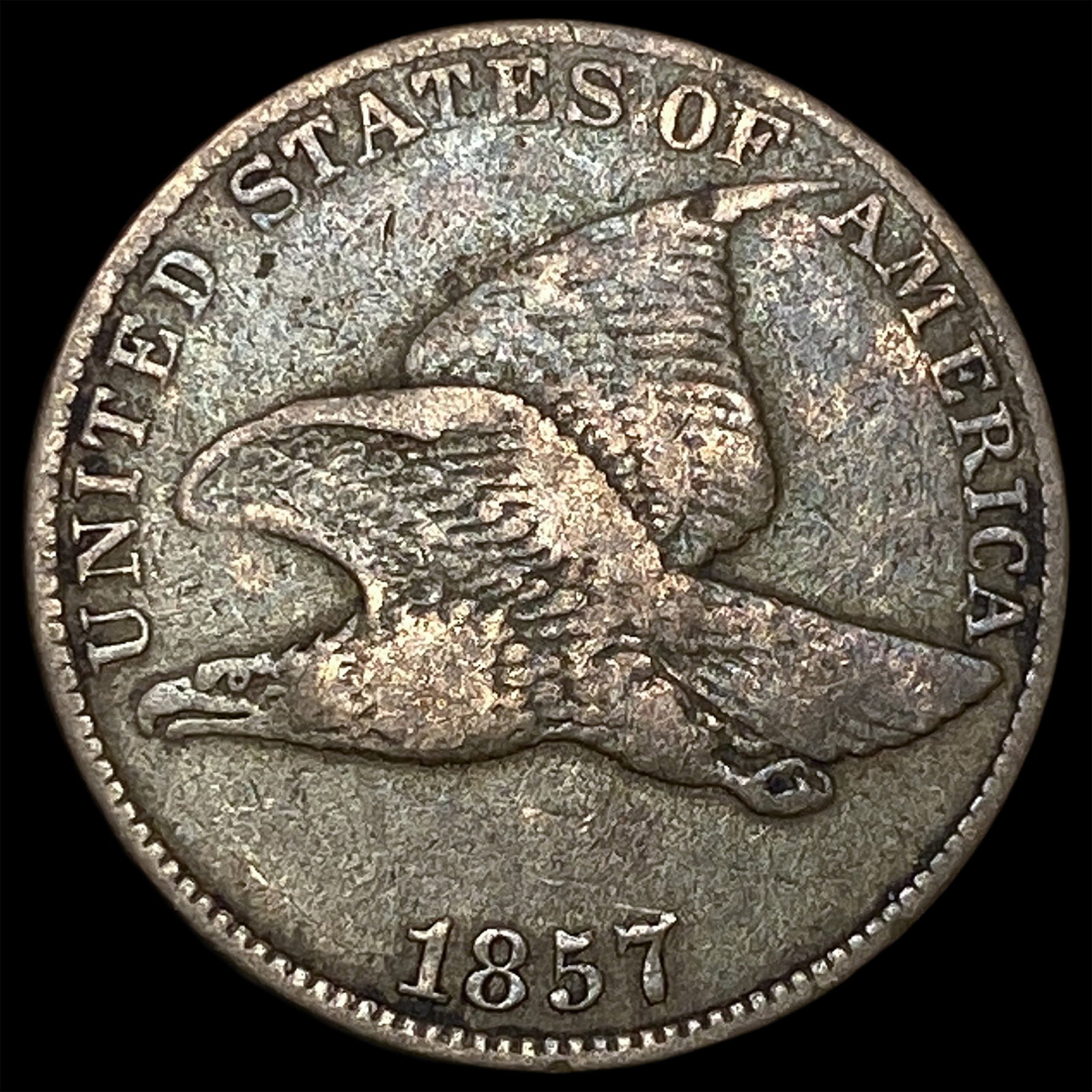 1857 Flying Eagle Cent LIGHTLY CIRCULATED