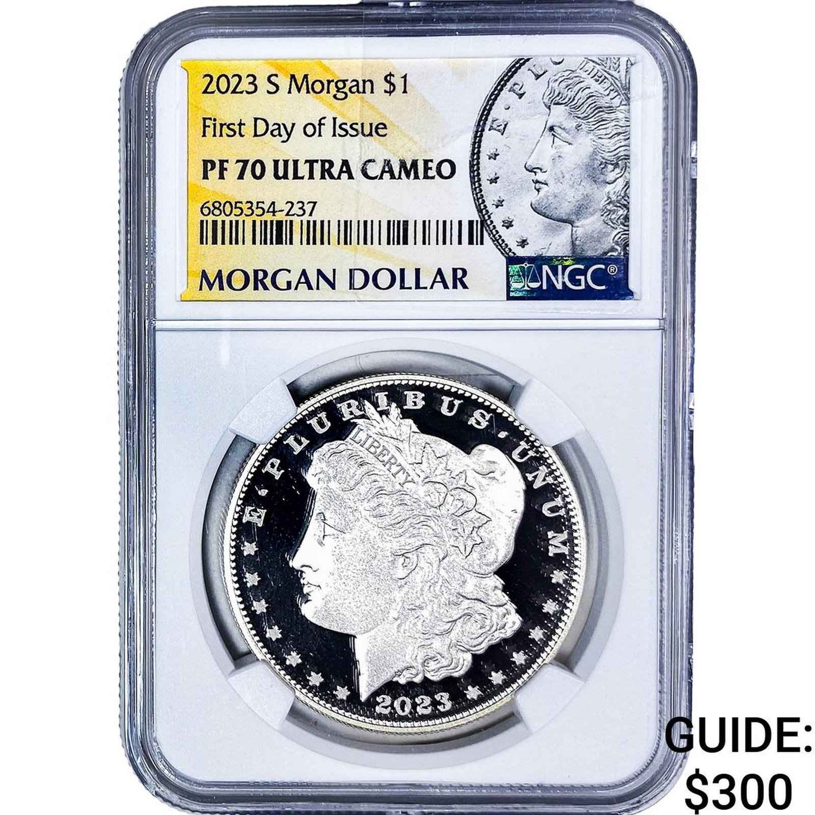 2023-S Morgan Silver Dollar NGC PF70 Ultra Cameo: 2023-S Morgan Silver Dollar NGC PF70 Ultra Cameo