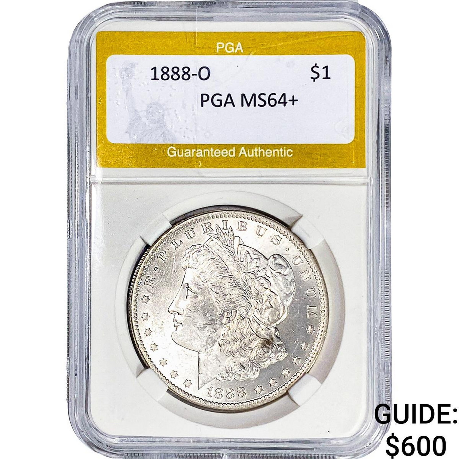 1888-O Morgan Silver Dollar PGA MS64+: 1888-O Morgan Silver Dollar PGA MS64+