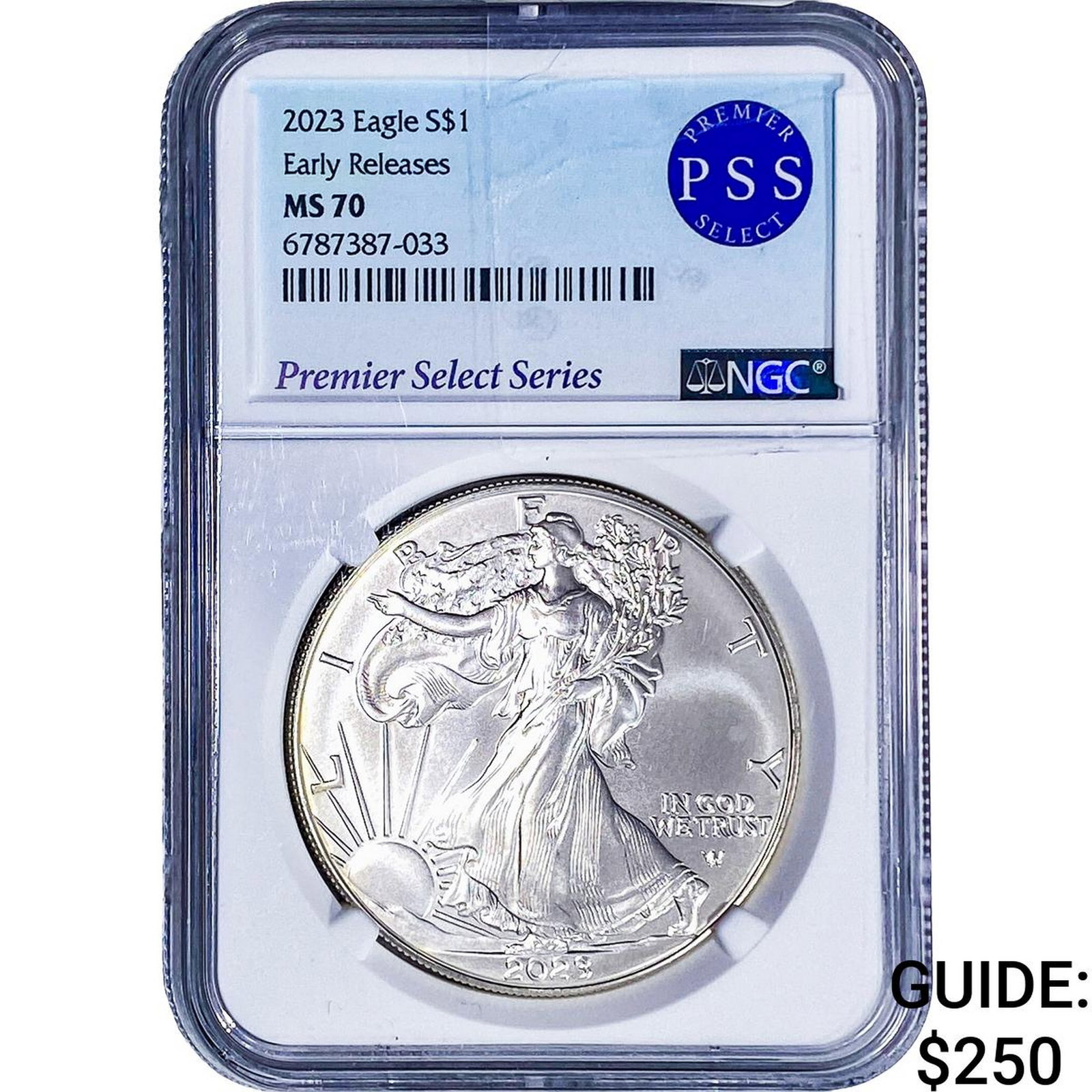 2023 Silver Eagle NGC MS70 PSS: 2023 Silver Eagle NGC MS70 PSS