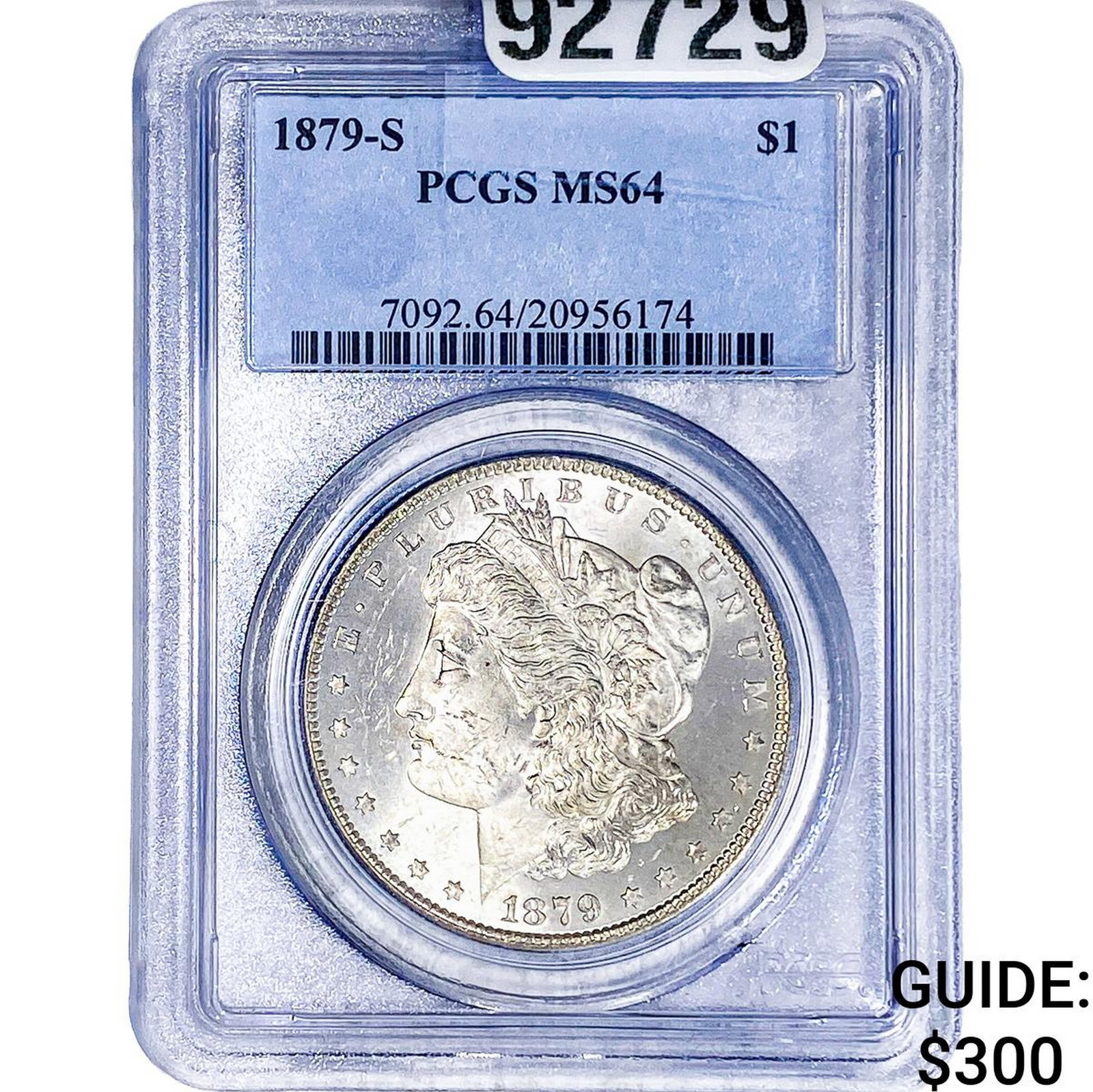 1879-S Morgan Silver Dollar PCGS MS64: 1879-S Morgan Silver Dollar PCGS MS64