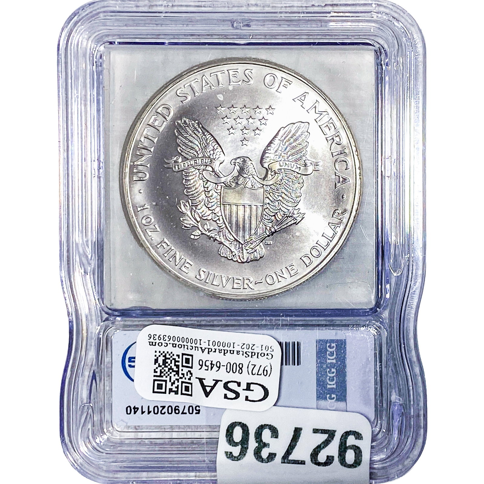 1999 Silver Eagle ICG MS69 - 2