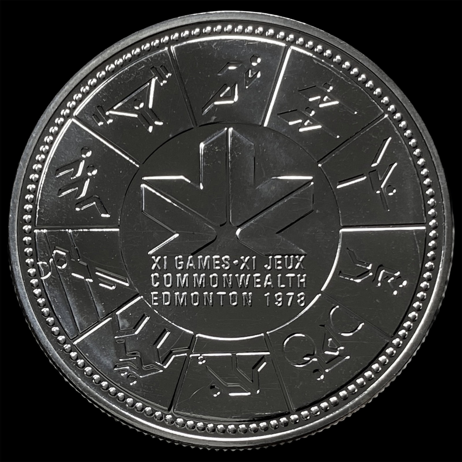 1978 Canada Silver Dollar XI Commonwealth Games - 2