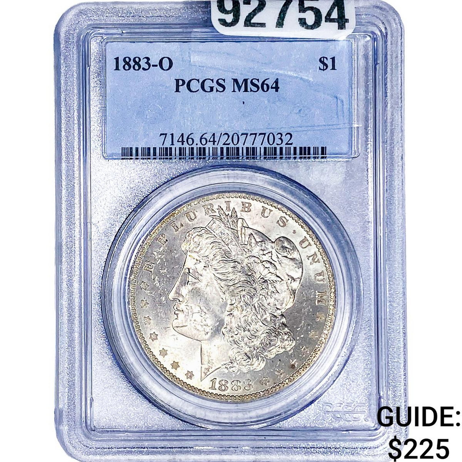 1883-O Morgan Silver Dollar PCGS MS64: 1883-O Morgan Silver Dollar PCGS MS64