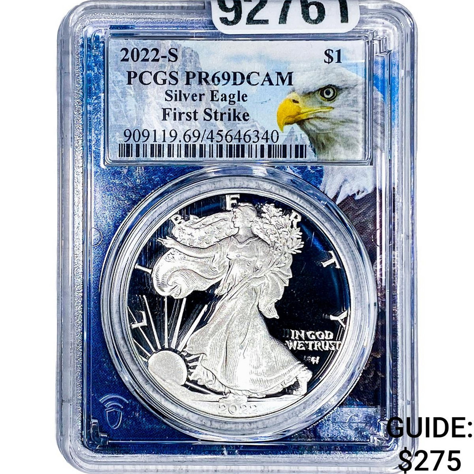 2022-S Silver Peace Dollar PCGS PR69 DCAM: 2022-S Silver Peace Dollar PCGS PR69 DCAM