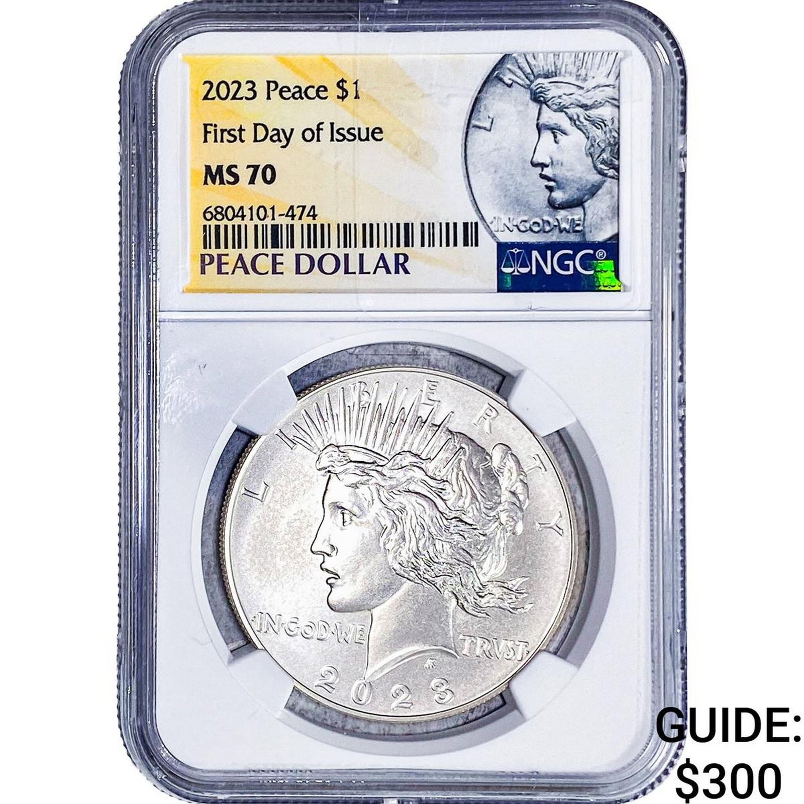 2023 Silver Peace Dollar NGC MS70: 2023 Silver Peace Dollar NGC MS70