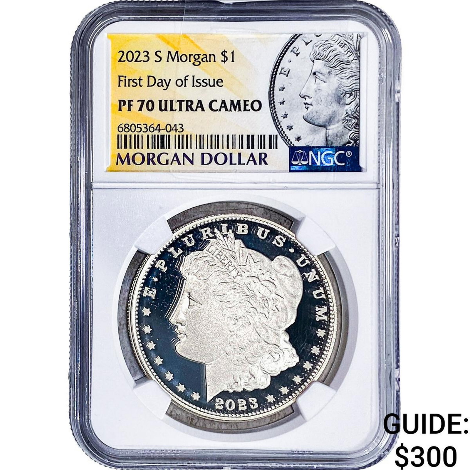 2023-S Morgan Silver Dollar NGC PF70 Ultra Cameo: 2023-S Morgan Silver Dollar NGC PF70 Ultra Cameo
