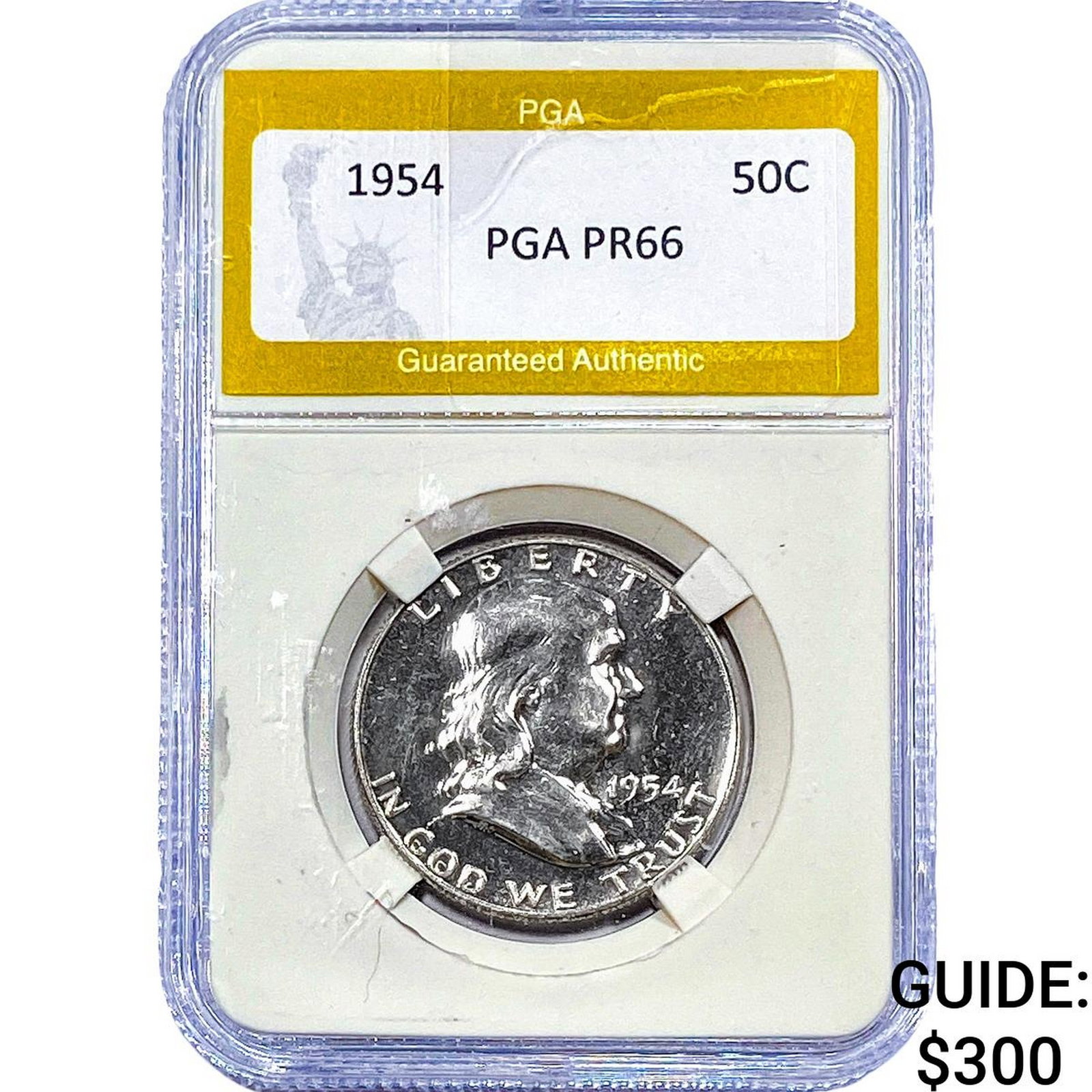 1954 Franklin Half Dollar PGA PR66: 1954 Franklin Half Dollar PGA PR66
