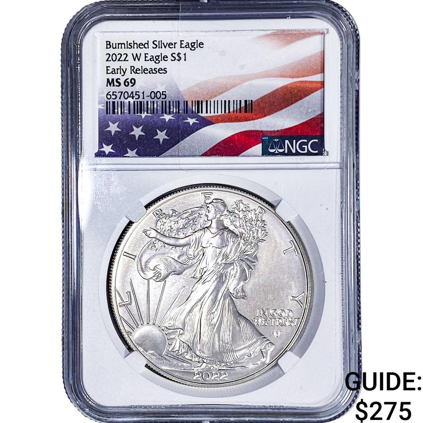 2022-W Silver Eagle NGC MS69: 2022-W Silver Eagle NGC MS69