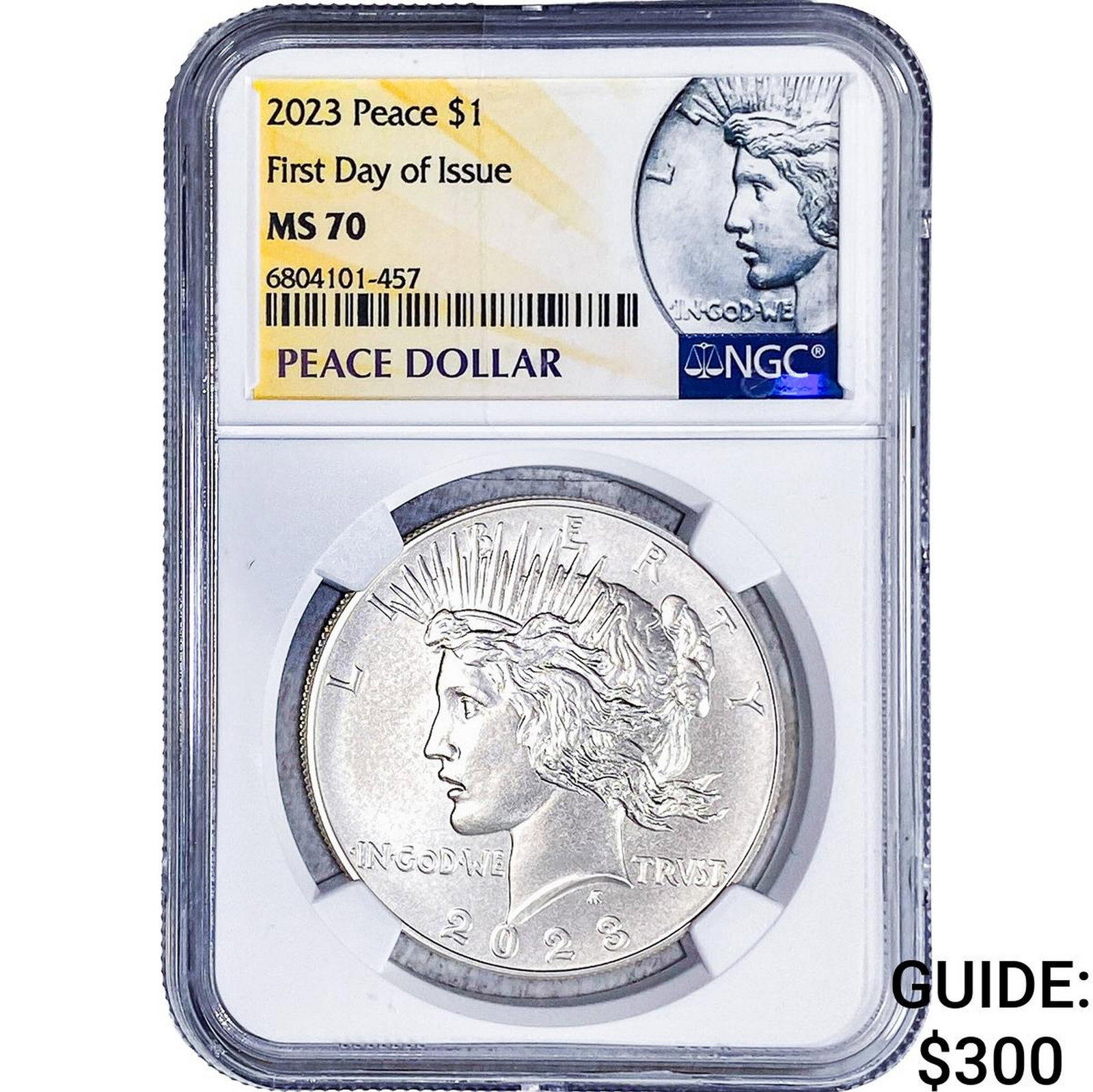 2023 Silver Peace Dollar NGC MS70: 2023 Silver Peace Dollar NGC MS70